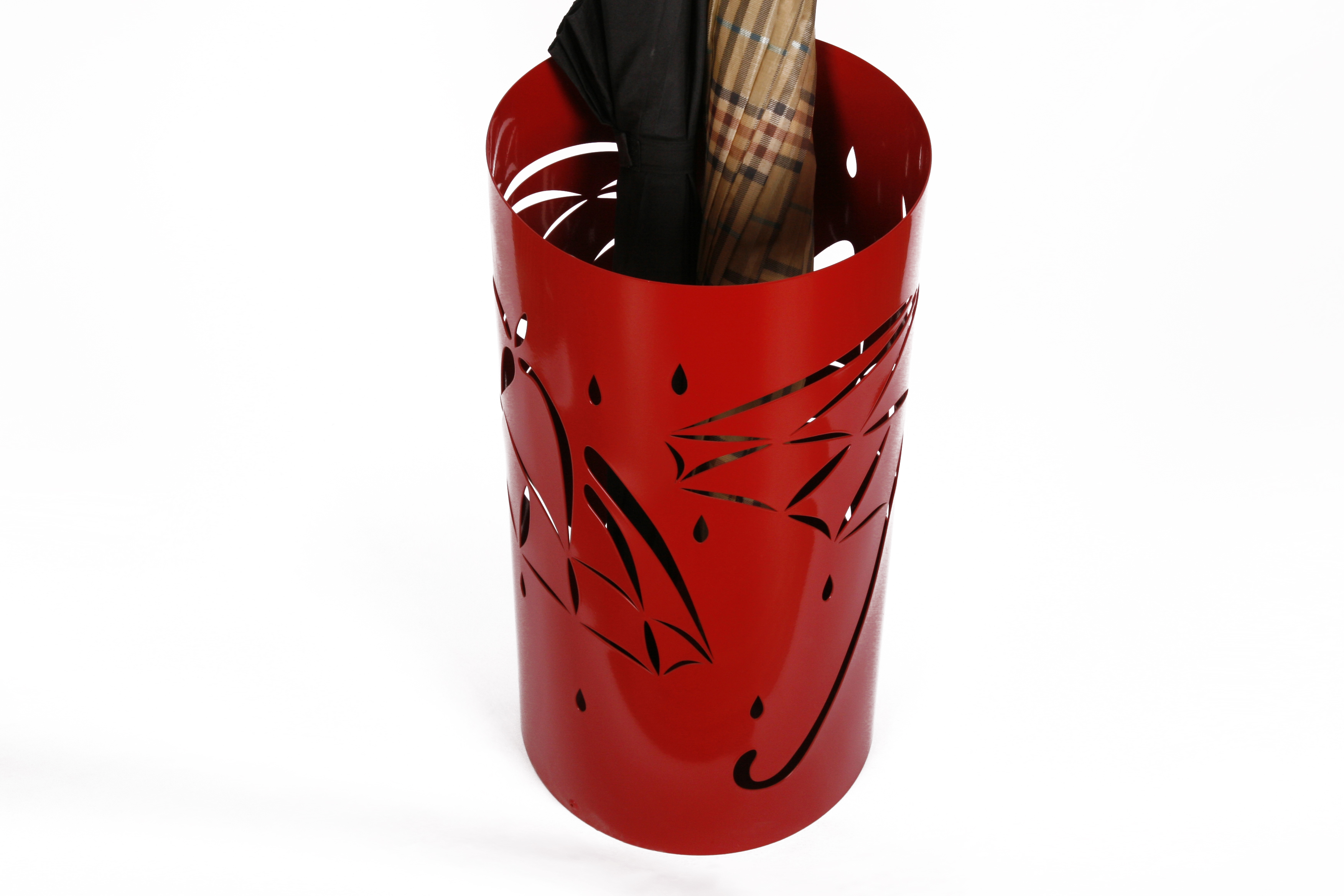 Schirmständer Design Umbrella open 49xØ23cm rot SZAGATO Made in Germany moderner Regenschirmständer groß Schirmhalter Regenschirmhalter Design