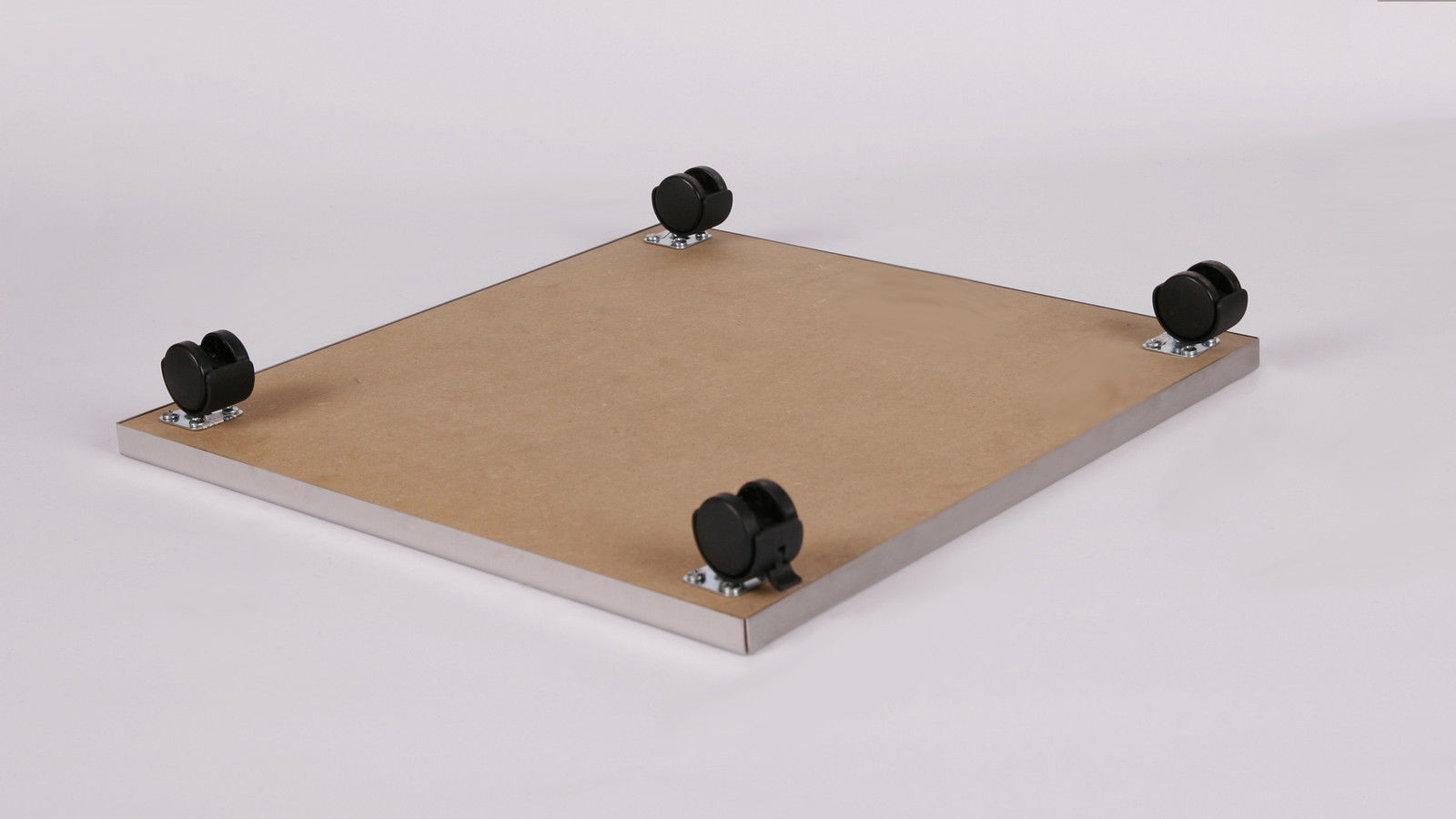 Rollbrett Pflanzenroller 40x40cm Edelstahl 100 kg Bürorollen + Bremse SZAGATO Made in Germany Blumenuntersetzer Möbelroller Outdoor Blumenroller
