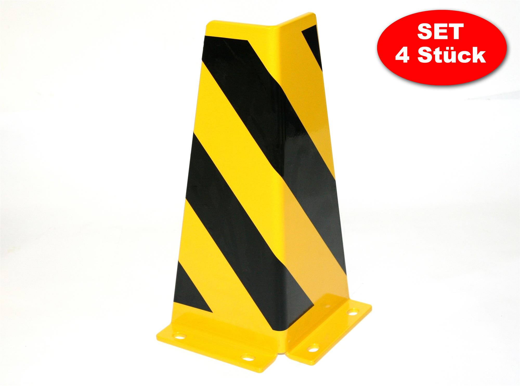 Rammschutz SET (4 Stück) 400x165x165x6 mm konisch SZAGATO Regal Anfahrschutz Regale Rammschutzbügel Anfahrschutzecke Rammschutzecke Anfahrschutze