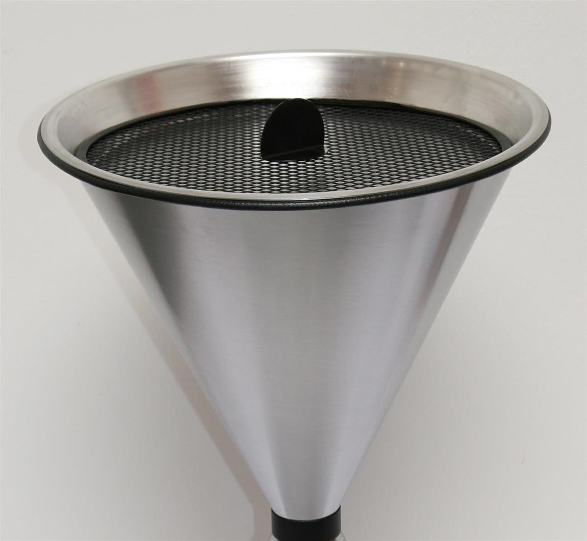 Aschenbecher für Draussen Diabola 71x40cm Edelstahl SZAGATO Aschenbecher groß Stand-Aschenbecher außen Aschenbecher stehend Aschenbecher für draußen