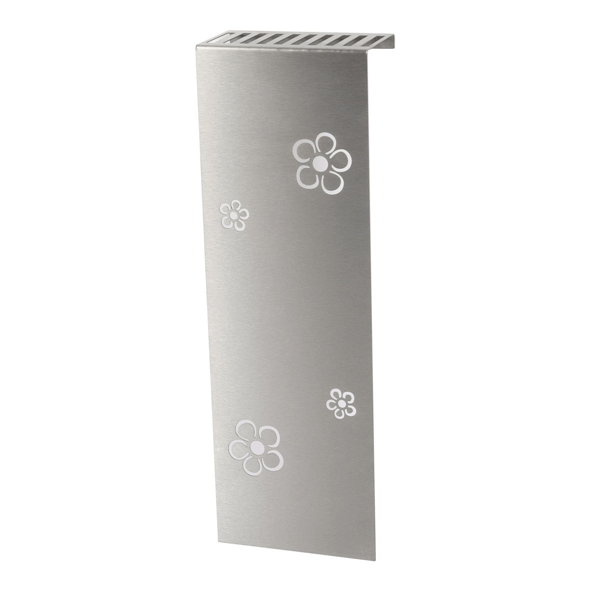 Heizkörperverkleidung Edelstahl 60 x 20cm Design Flower Frame (1 Stück) SZAGATO Heizungsverkleidung Verkleidung Heizkörper Abdeckung für Heizkörper