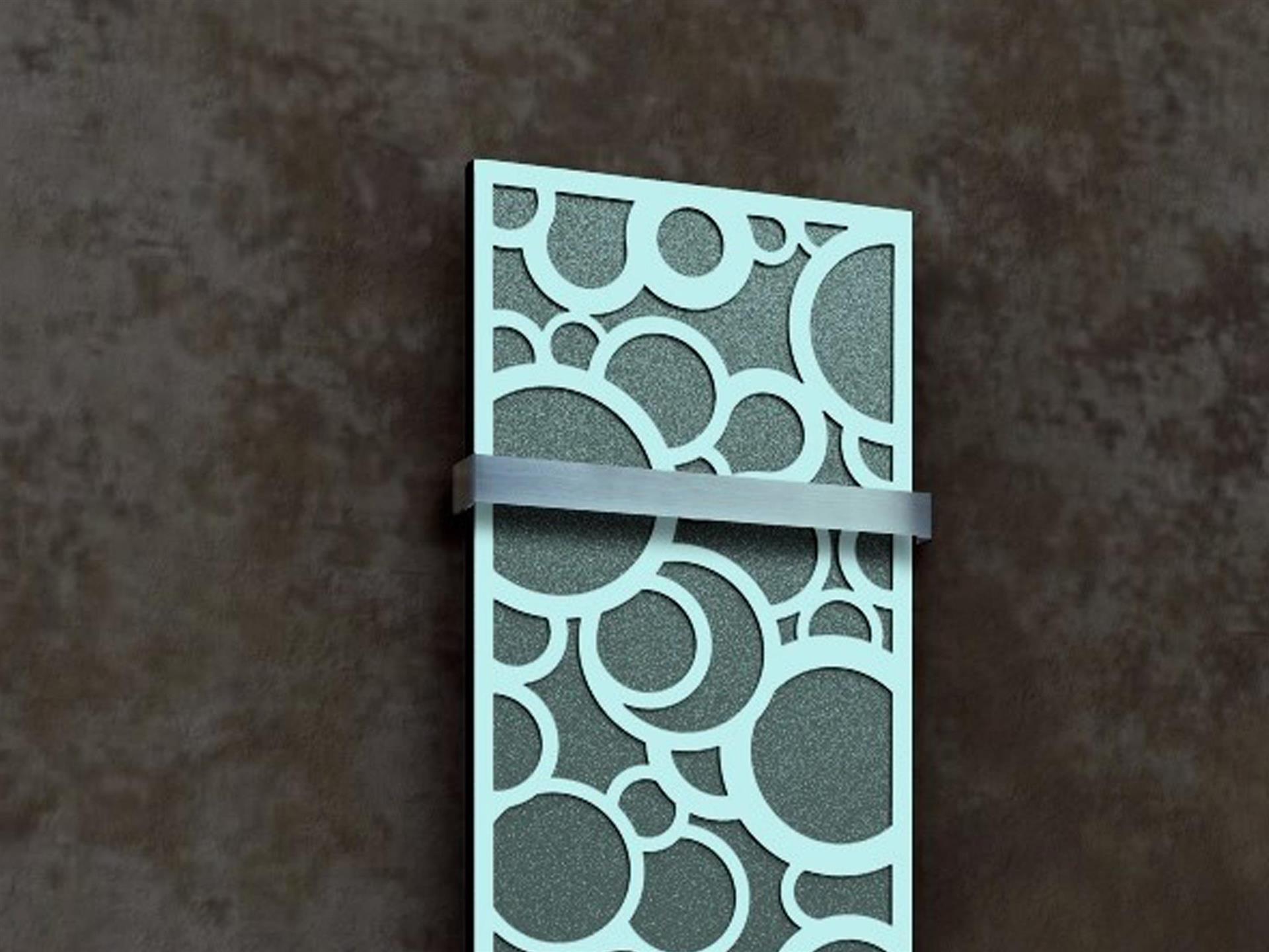 BADHEIZKÖRPER Design Kreta 3 180x47cm 1118 Watt anthrazit - moonstone (+1 Halter 50mm) SZAGATO Designheizkörper Mittelanschluss Handtuchwärmer