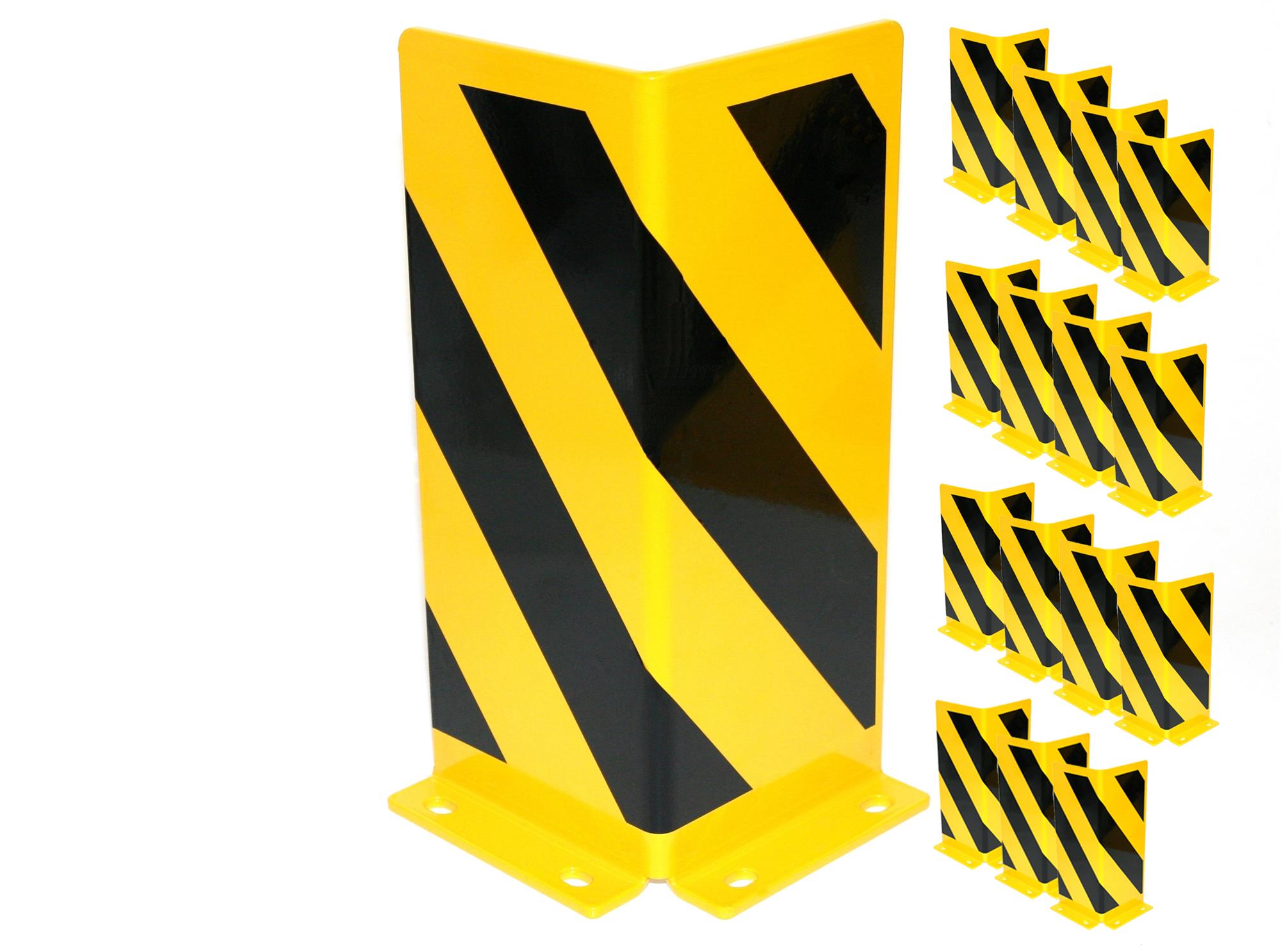 Rammschutz SET (50 Stück) 400x165x165x5 mm gerade SZAGATO Regal Anfahrschutz Regale Rammschutzbügel Anfahrschutze Anfahrschutzecke Rammschutzecke