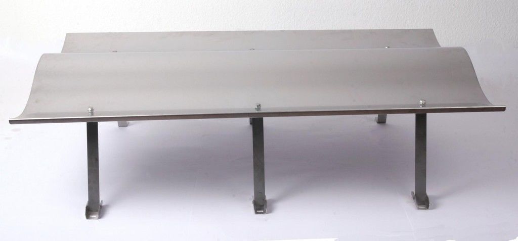 Schornsteinabdeckung Edelstahl 125x70cm klappbar No.6 Marke SZAGATO Germany Kaminhaube Edelstahl Kaminabdeckung Schornsteinhaube Schornsteinabdeckung