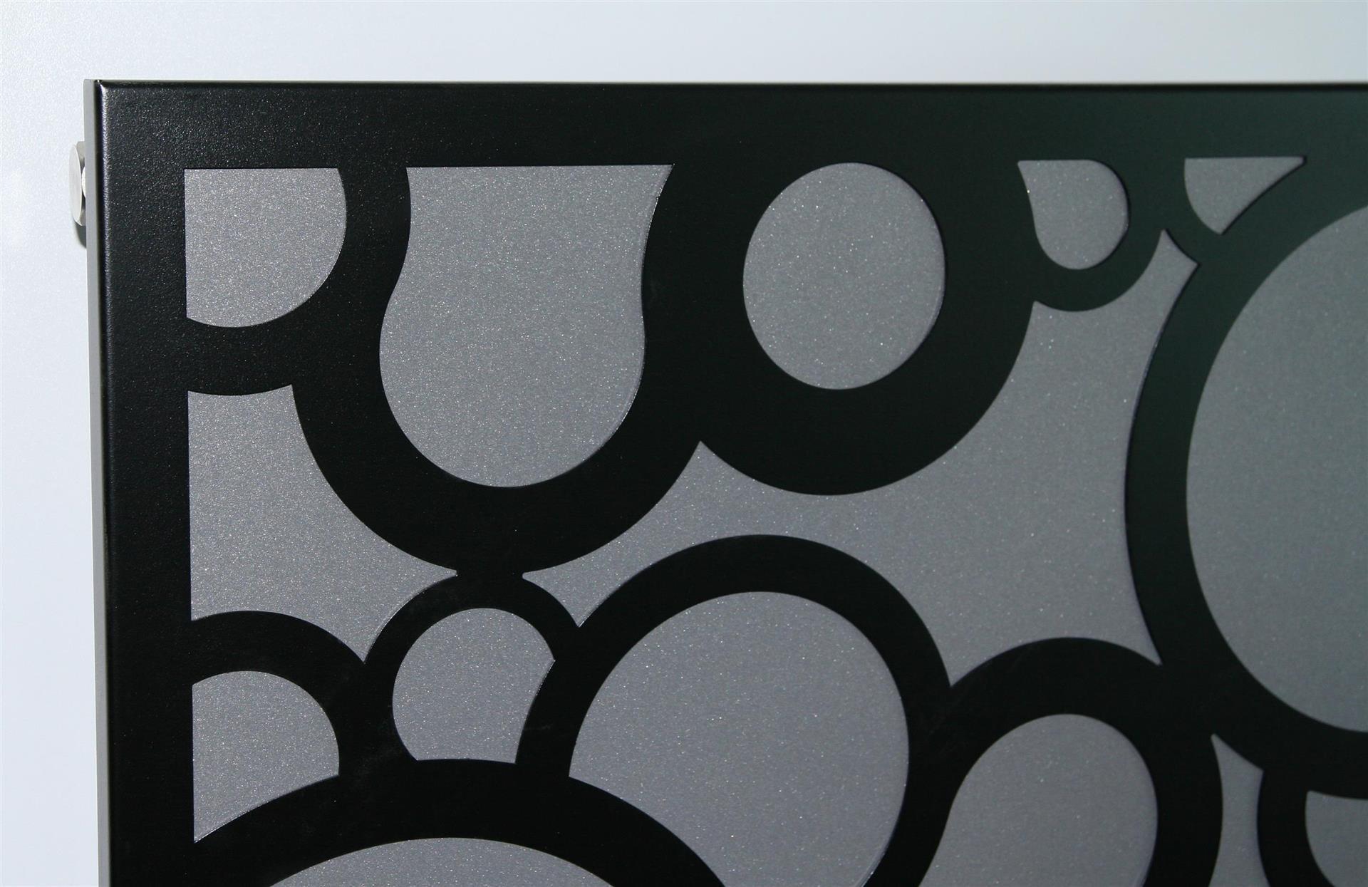 BADHEIZKÖRPER Design Kreta 3 180x47cm 1118Watt anthrazit moonstone schwarz SZAGATO Designheizkörper Handtuchheizkörper Mittelanschluss Handtuchwärmer