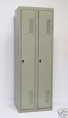 SPIND 2 Abteil 180x60cm 2 Böden Vorhängeschloss grau SZAGATO Spind Spinde Spindschrank Metallspind Schließfachspind Spinde Umkleide Umkleidespind