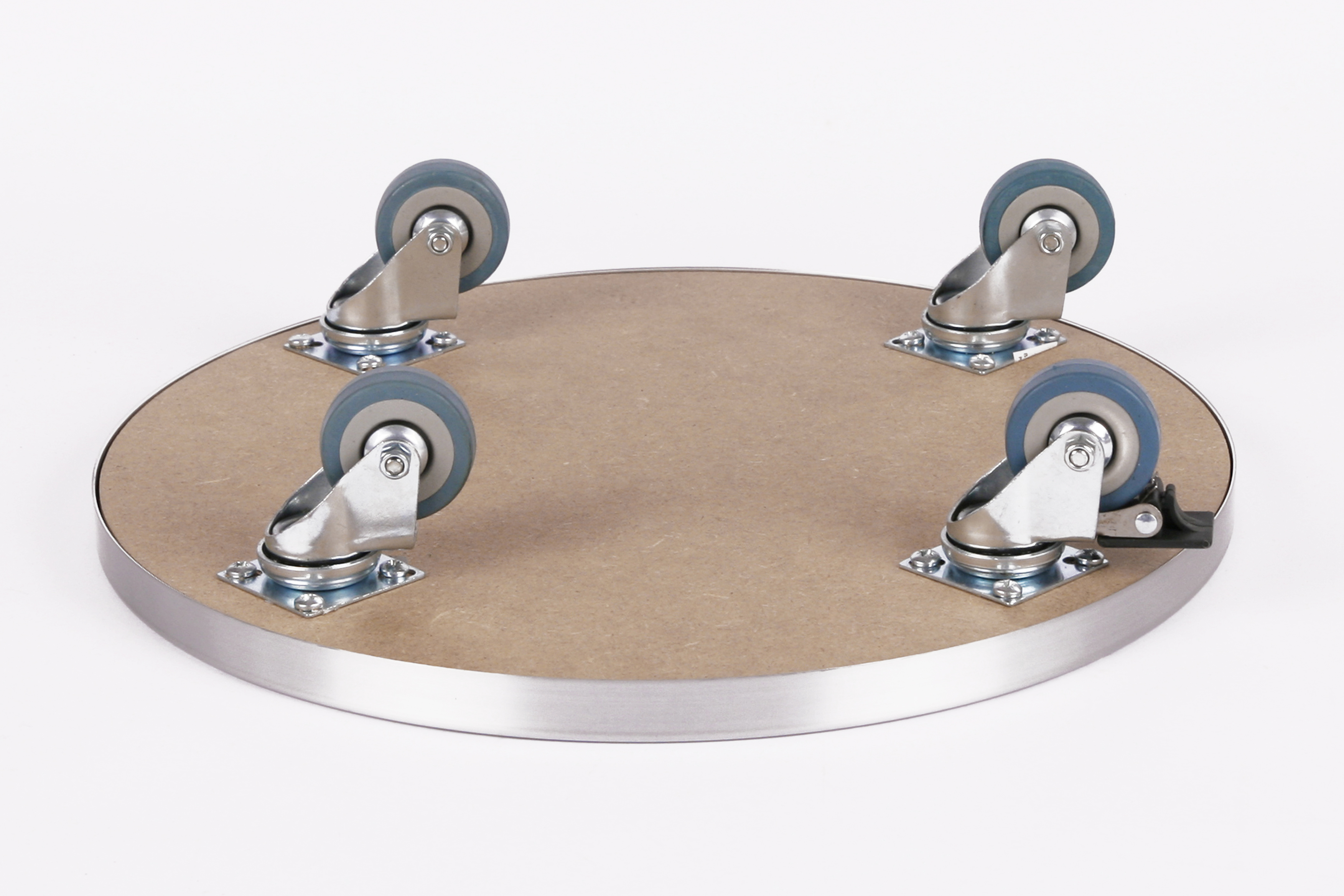 Rollbrett Pflanzenroller Ø40cm ALU 150kg PU-Rolle SZAGATO Made in Germany Blumenuntersetzer Möbelroller Outdoor Blumenroller Transportroller