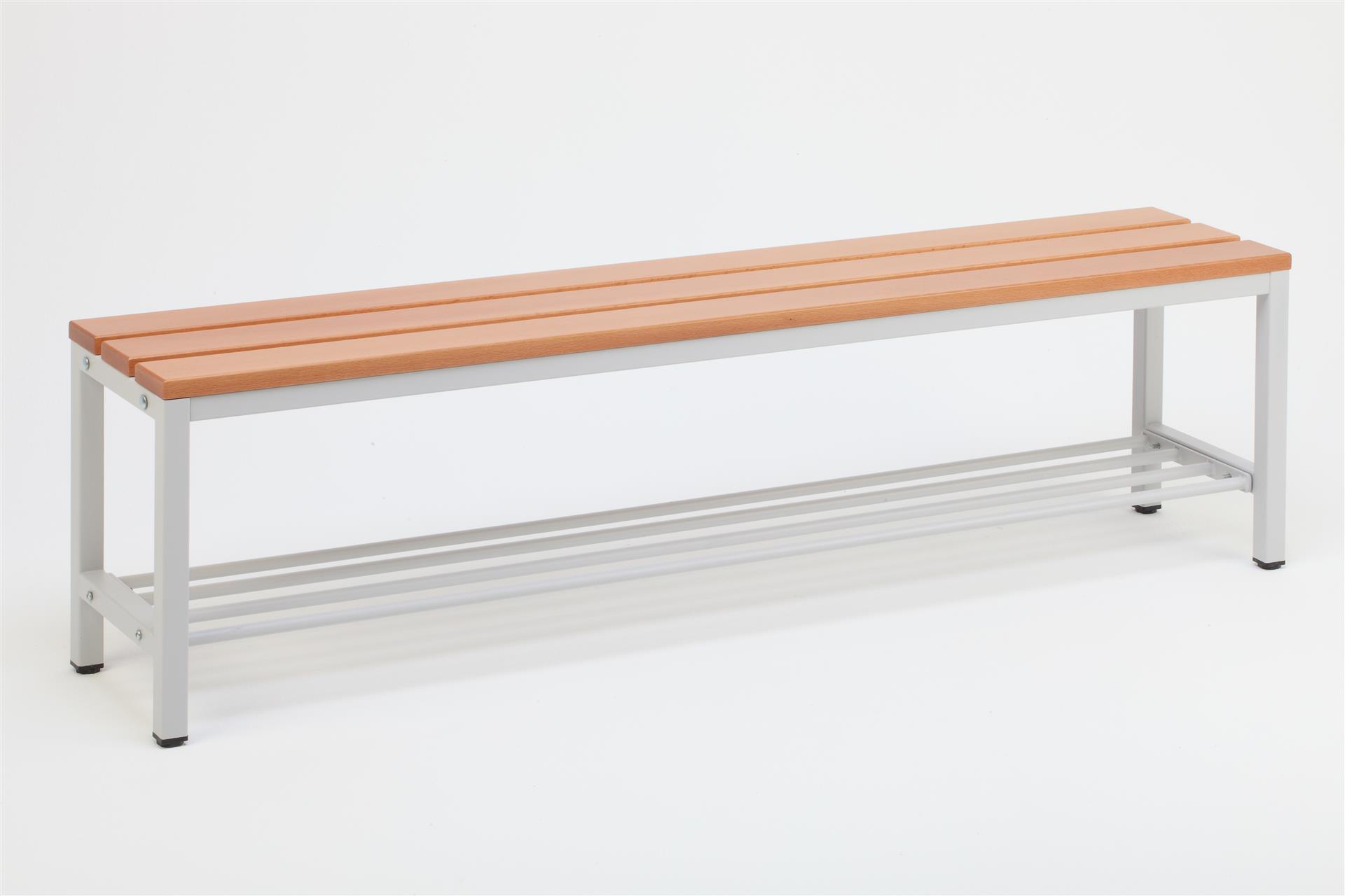 Umkleide Bank mit Schuhrost BxHxT 150x42x30cm Marke SZAGATO Umkleidebank Garderobe Umkleide Sitzbank Umkleidebänke Umkleidesitzbank Fitnessstudio