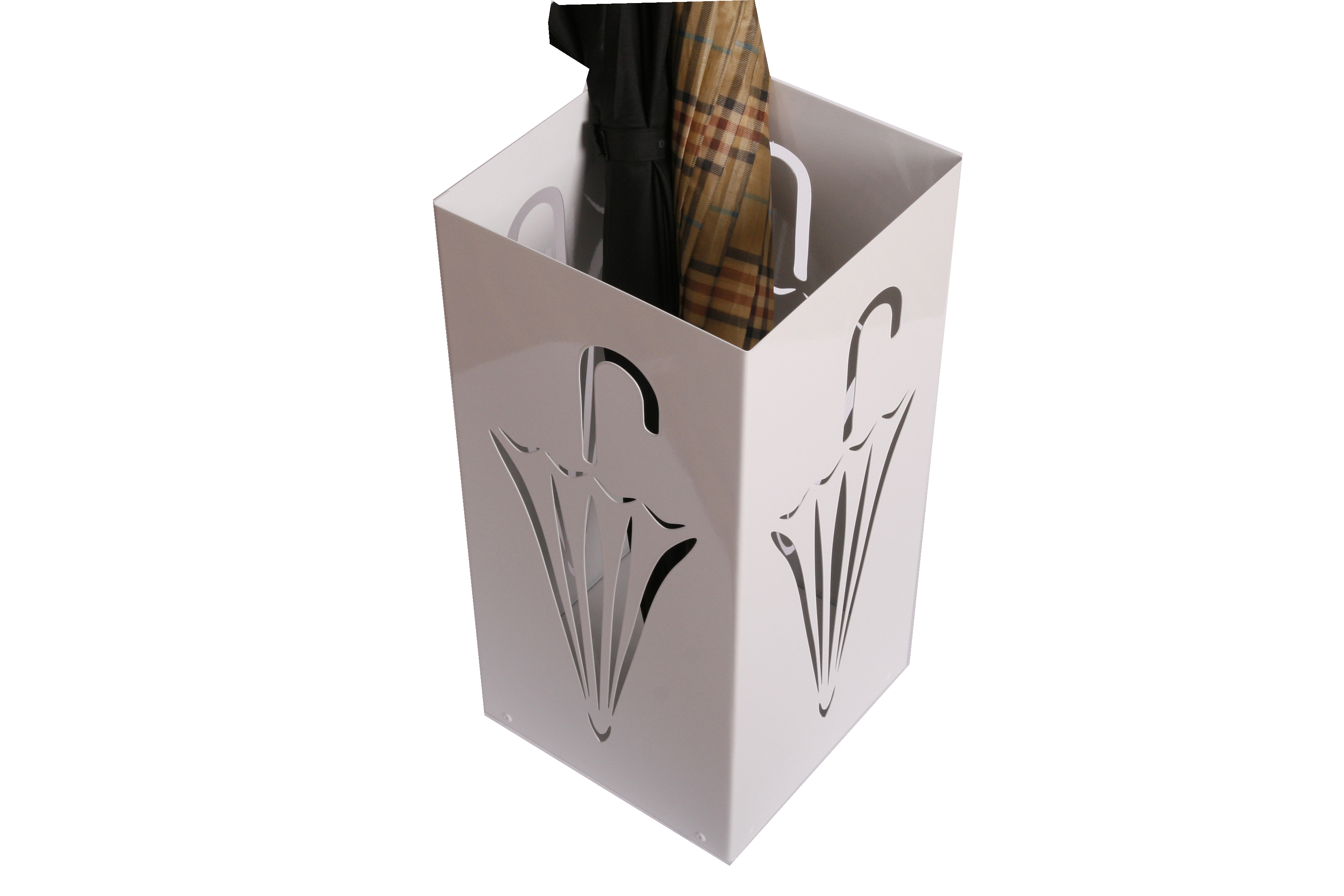 Schirmständer Design Umbrella closed 23x23cm weiß SZAGATO Made in Germany moderner Regenschirmständer groß Schirmhalter Regenschirmhalter