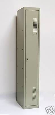 SPIND 1 Abteil 180x30cm 1 Boden Zylinderschloss grau SZAGATO Spind Spinde Spindschrank Metallspind Schließfachspind Spinde Umkleide Umkleidespind