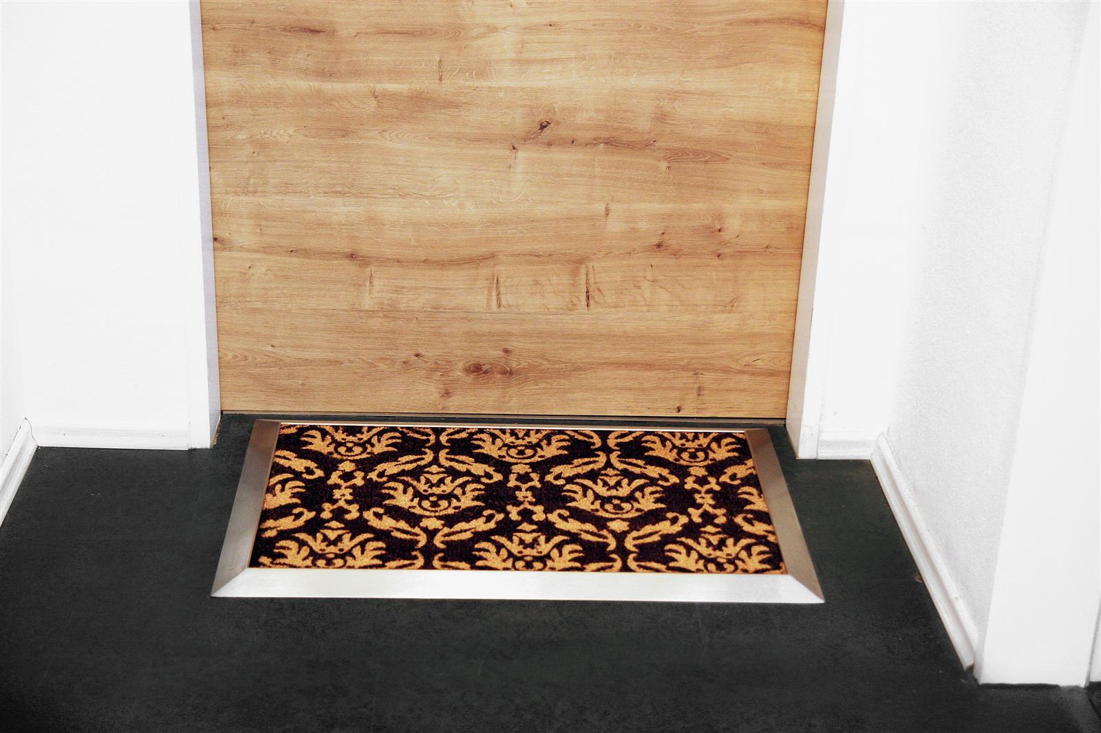 Fußmatte mit Edelstahl-Rahmen 84x54cm Design 33 Kokos braun SZAGATO Fussmatte außen Fussmatte outdoor Fussmatte innen Schuhabstreifer Fussabtreter Fußmatte mit Edelstahl-Rahmen 84x54cm Design 33 Kokos braun SZAGATO Fussmatte außen Fussmatte outdoor Fussmatte innen Schuhabstreifer Fussabtreter