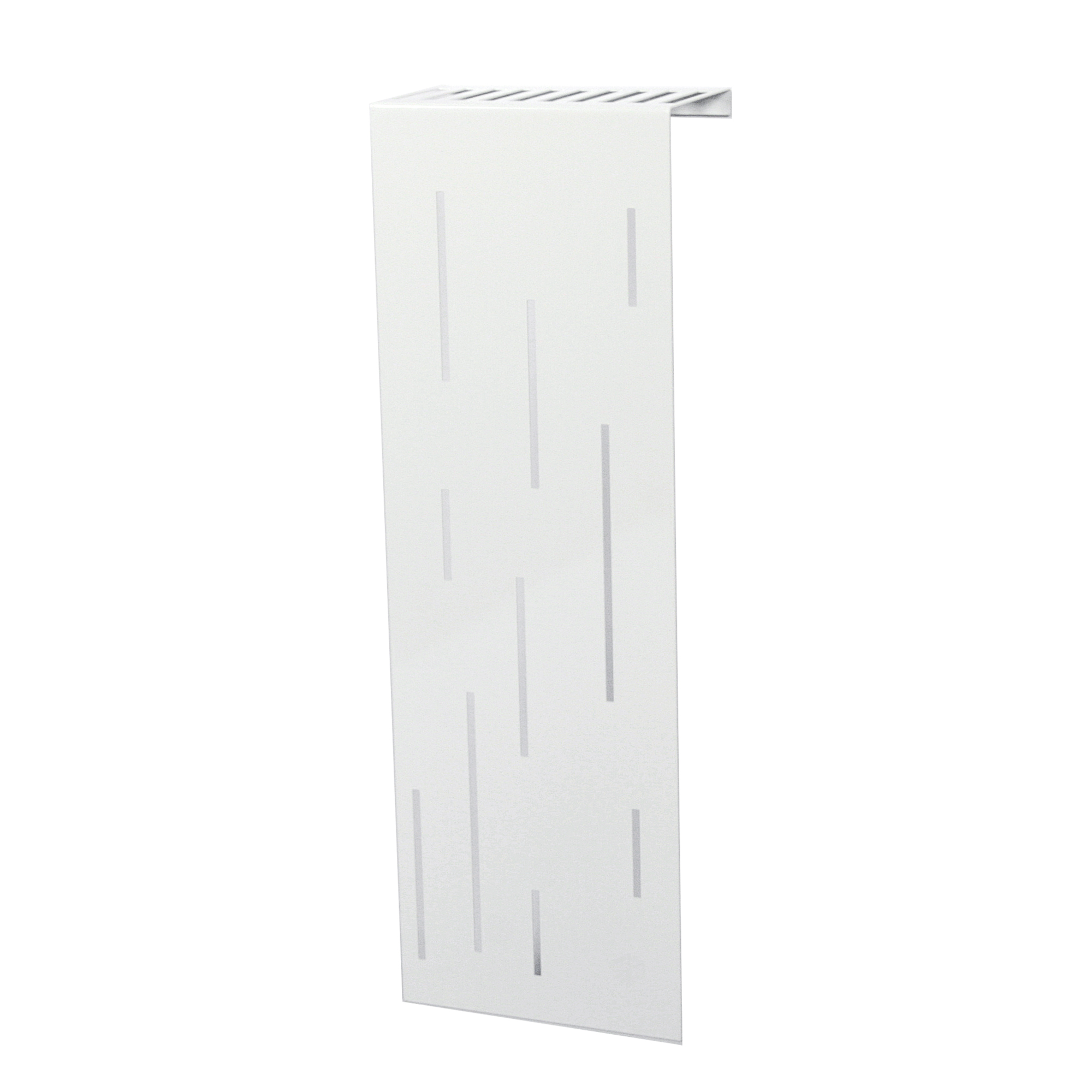 Heizkörperverkleidung 60 x 20cm Design Rain weiß (1 Stück) SZAGATO Heizungsverkleidung Verkleidung Heizkörper Abdeckung Heizkörper Heizungsabdeckung