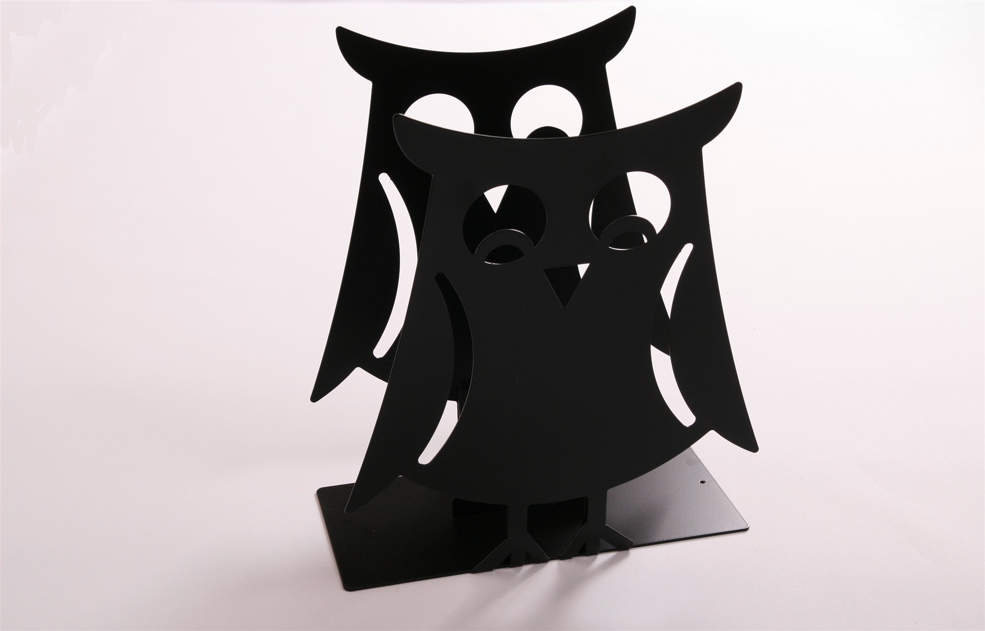 Zeitungsständer Eule solo 23x32x12cm schwarz SZAGATO Made in Germany  Zeitschriftenständer Metall Zeitschriftenhalter Zeitungshalter modern