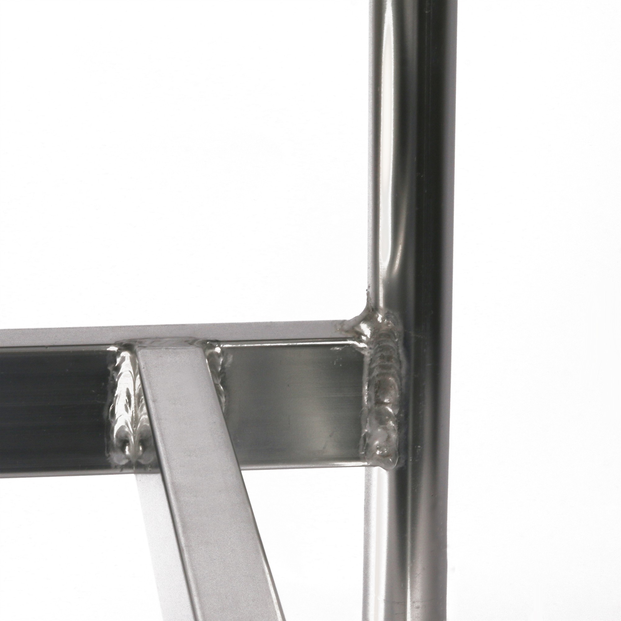 Podesttreppe ALU 5-stufig HxBxT 96x61x149cm SZAGATO mobiler Montagetritt ALU Montagetritte mit Plattform Stufentritt tragbare Treppe Treppenleiter