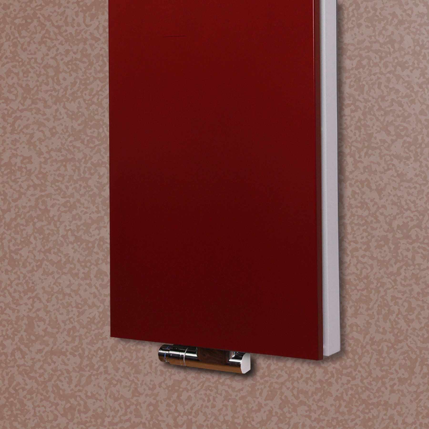 BADHEIZKÖRPER Design Mirror Steel 6 180x47cm 1964Watt rot (+2 Halter 50mm) SZAGATO Designheizkörper Handtuchheizkörper Mittelanschluss Handtuchwärmer