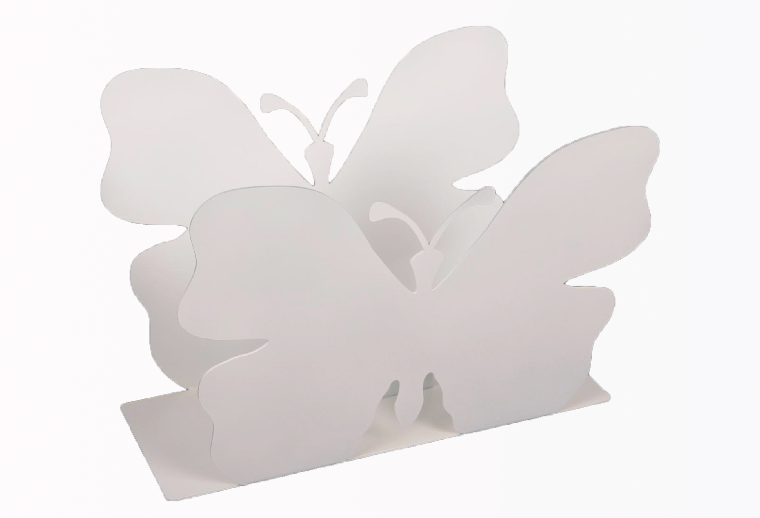 Zeitungsständer Butterfly solo 23x32x12cm weiß SZAGATO Made in Germany  Zeitschriftenständer Metall Zeitschriftenhalter Zeitungshalter modern