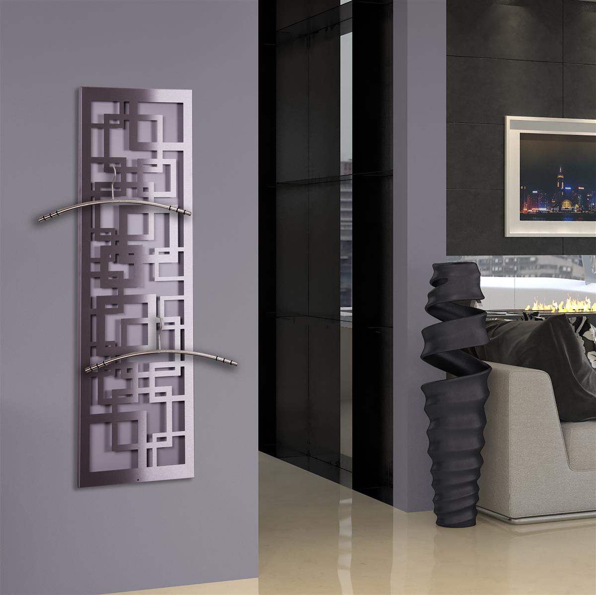 Wandgarderobe Quadrat 140x40cm Edelstahl matt SZAGATO kaufen