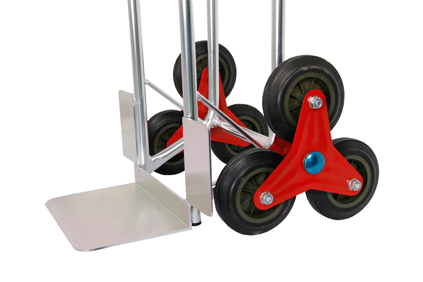 Sackkarre für Treppen ALU 200 kg 111x55x55cm SZAGATO Treppen Sackkare Treppensteiger Transportkarre klappbar Sackkarre Aluminium Sackkarre klappbar