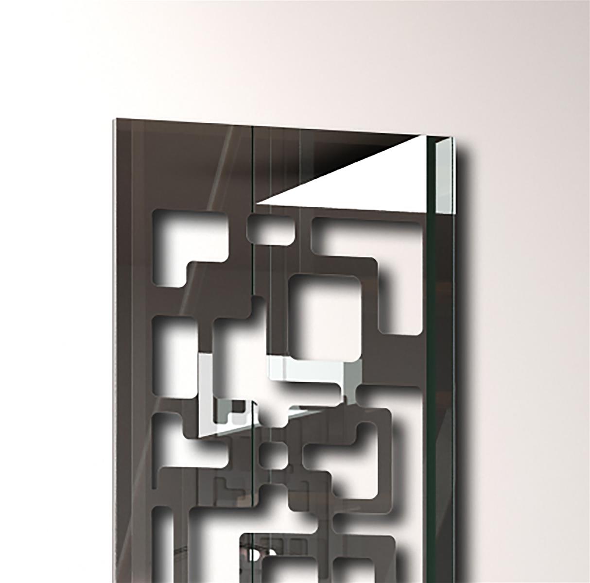 Garderobe Wandgarderobe Design Downtown 140x40cm Edelstahl SZAGATO Garderobe Metall Wand Garderobenpaneel Garderobenleiste Flurgarderobe Flur
