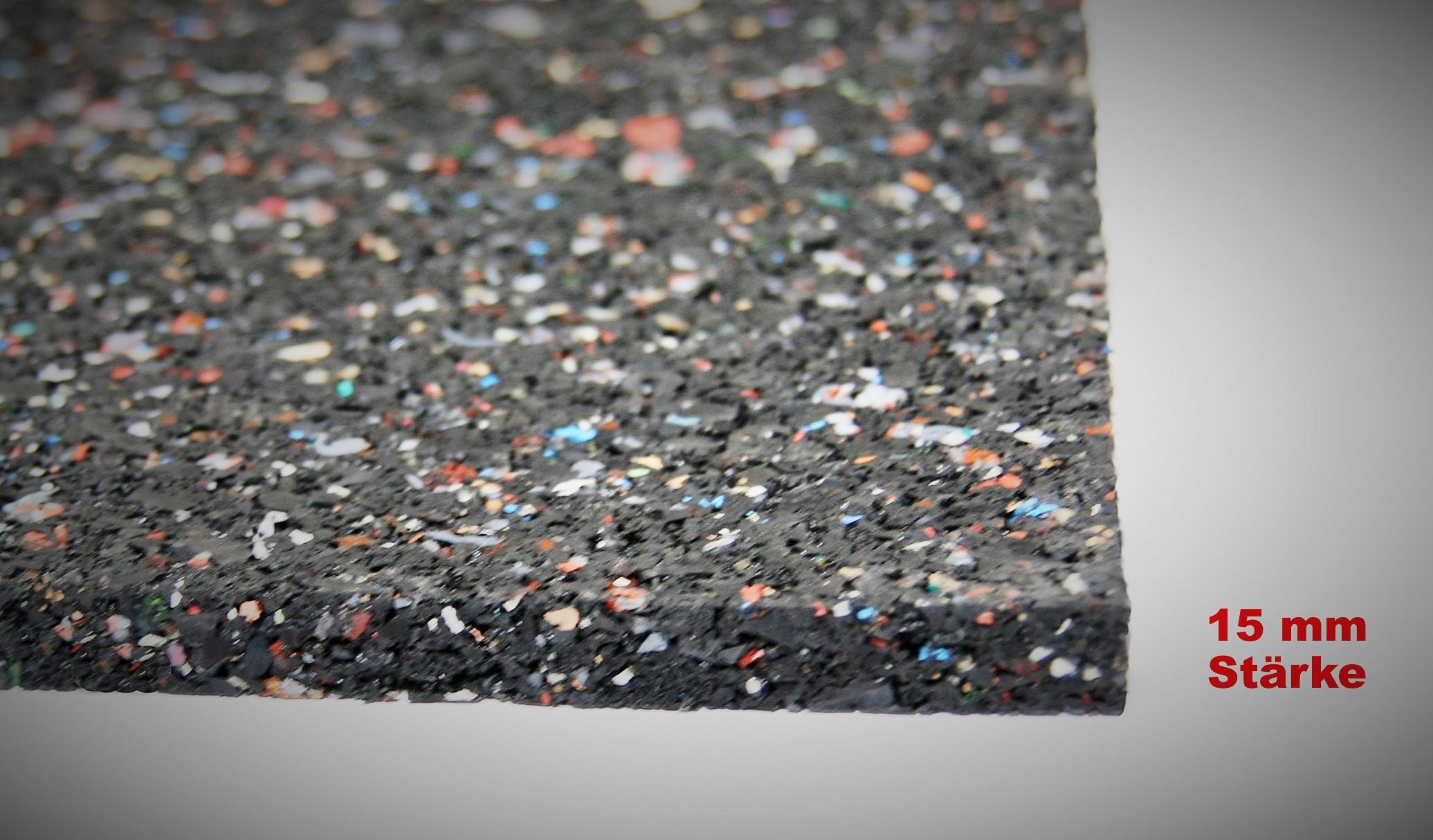 Gummimatte Waschmaschinen Anti - Vibrationsmatte 60x60x1,5cm SZAGATO Meterware Gummimatt Gummi Matte Gummigranulatmatte Antirutschmatte recycelt