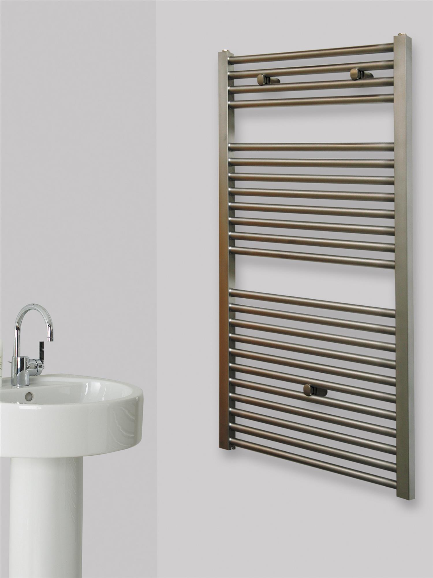 BADHEIZKÖRPER Design Hamburg 2 121x60cm 811 Watt  SZAGATO Design Heizkörper Handtuchheizkörper Seitenanschluss Handtuchwärmer mit Seitenanschluss