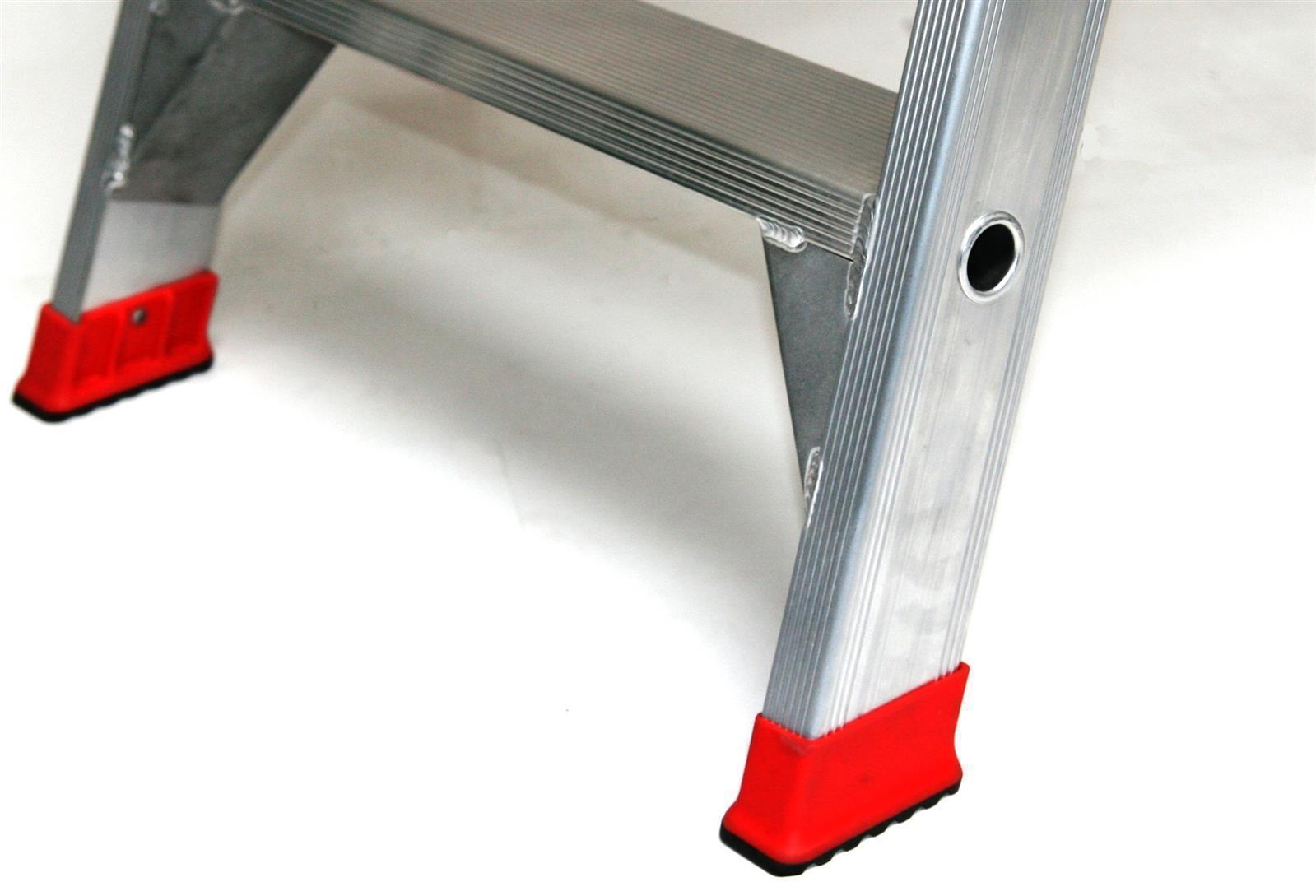 Stehleiter 2x10 Stufen Profi Länge 275cm 275x75x23cm Alu SZAGATO Stufenleiter Standleiter Haushaltsleiter Bockleiter Doppelstufenleiter Malerleiter