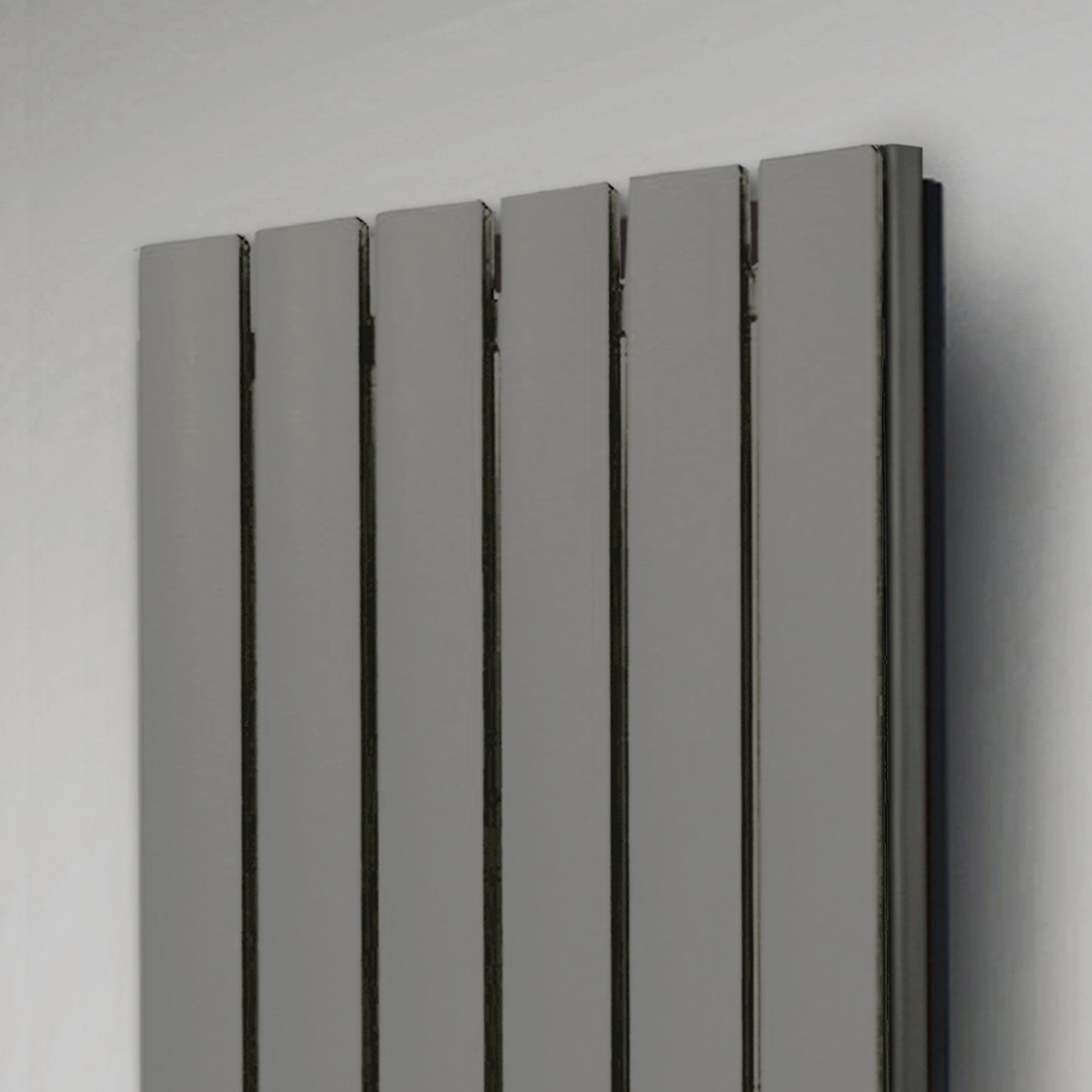 BADHEIZKÖRPER Design Peking 5 120x47cm 1458 Watt Edelstahloptik (+2 Knopfhalter) SZAGATO Designheizkörper Handtuchheizkörper mit Mittelanschluss Handtuchwärmer
