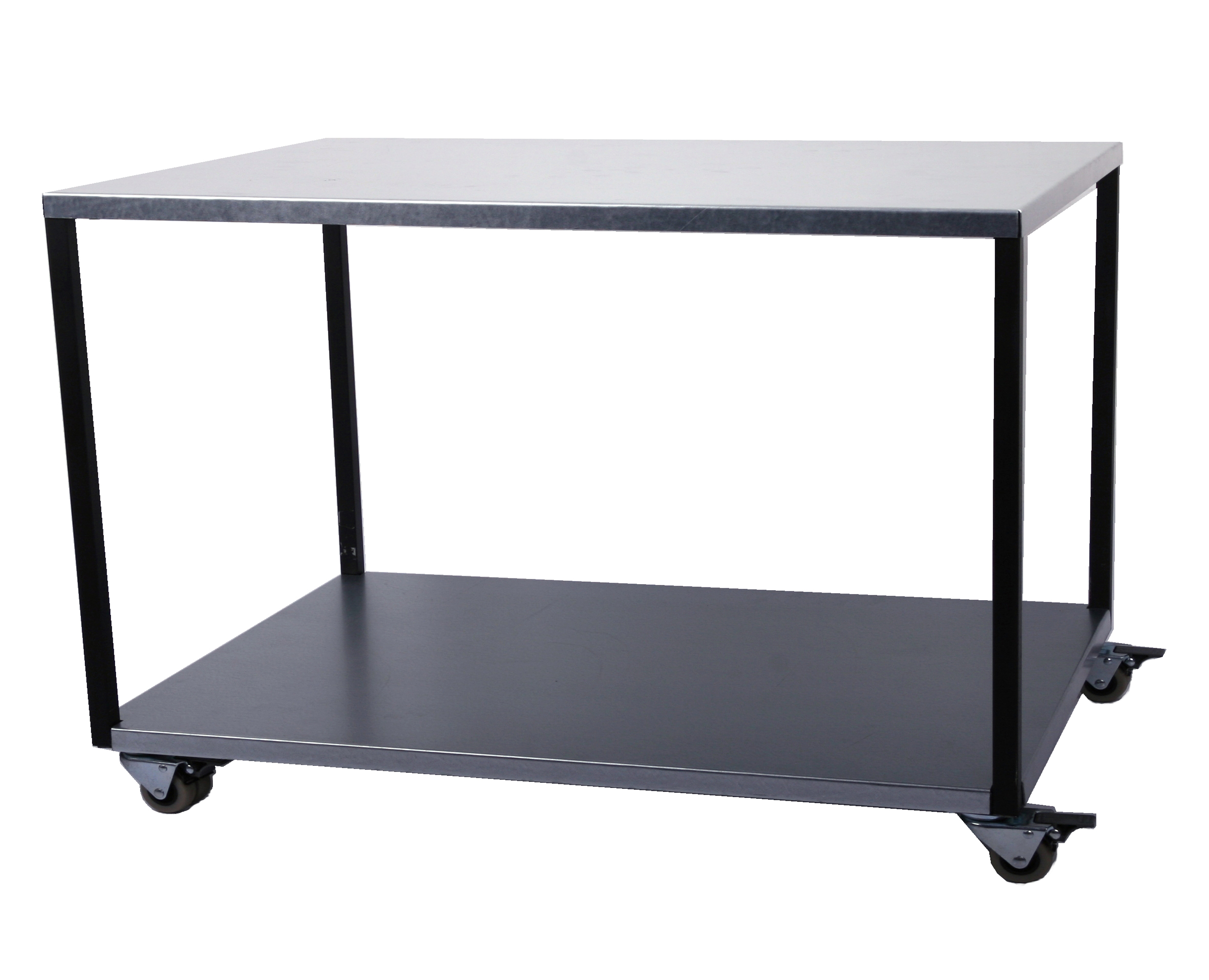 Rollwagen Packtisch  2 Böden verzinkt SZAGATO Transportwagen Packtisch Rollwagen Metall Transport Rollwagen Werkstatt Paketwagen #1