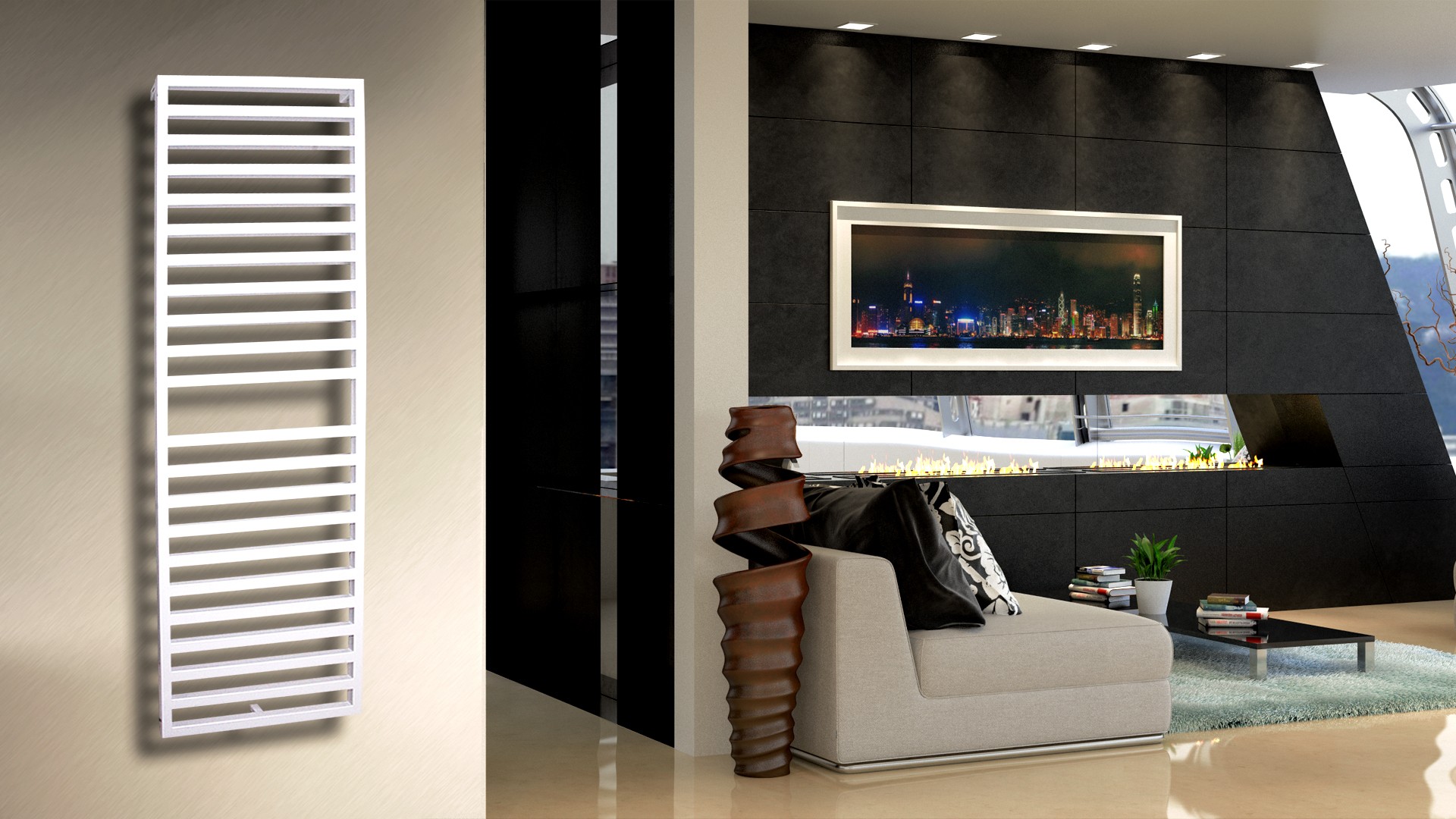 BADHEIZKÖRPER Design Square 3 179x60cm 1002 Watt weiß SZAGATO Designheizkörper Handtuchheizkörper mit Mittelanschluss Handtuchwärmer