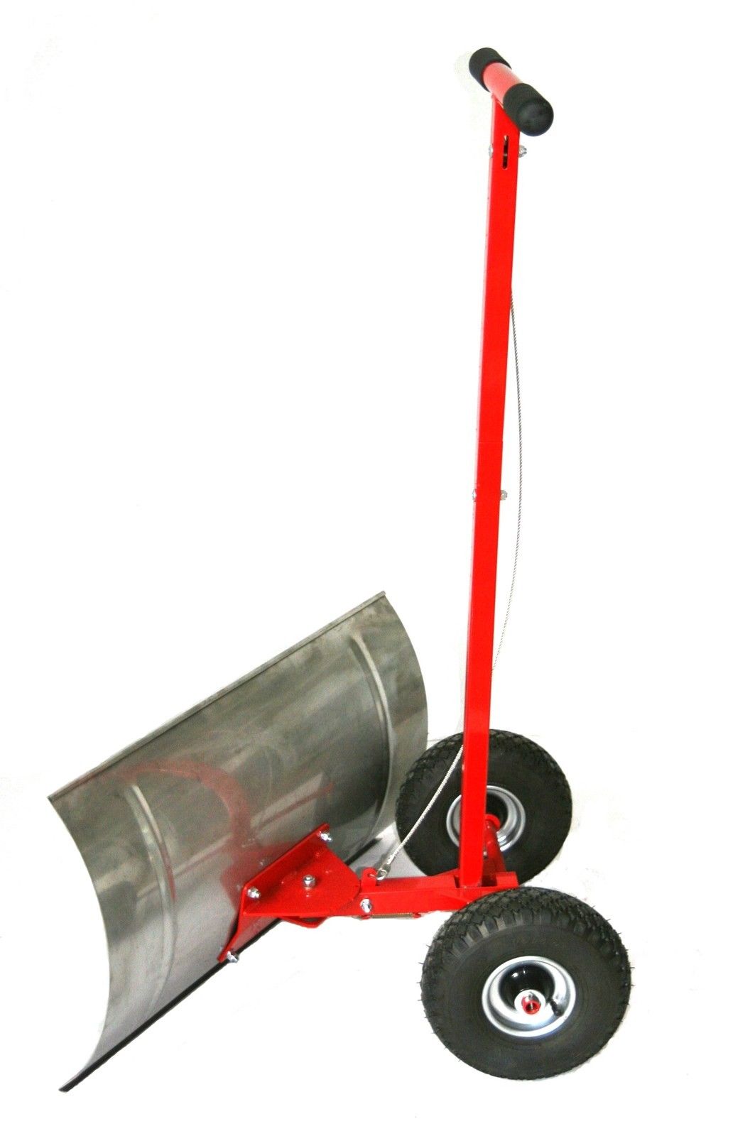 Schneeräumer mit Rädern / Schneefuchs 119x73x38cm Edelstahl SZAGATO Made in Germany Schneeschieber mit Rädern Schneeschieber auf Rädern mit Rad