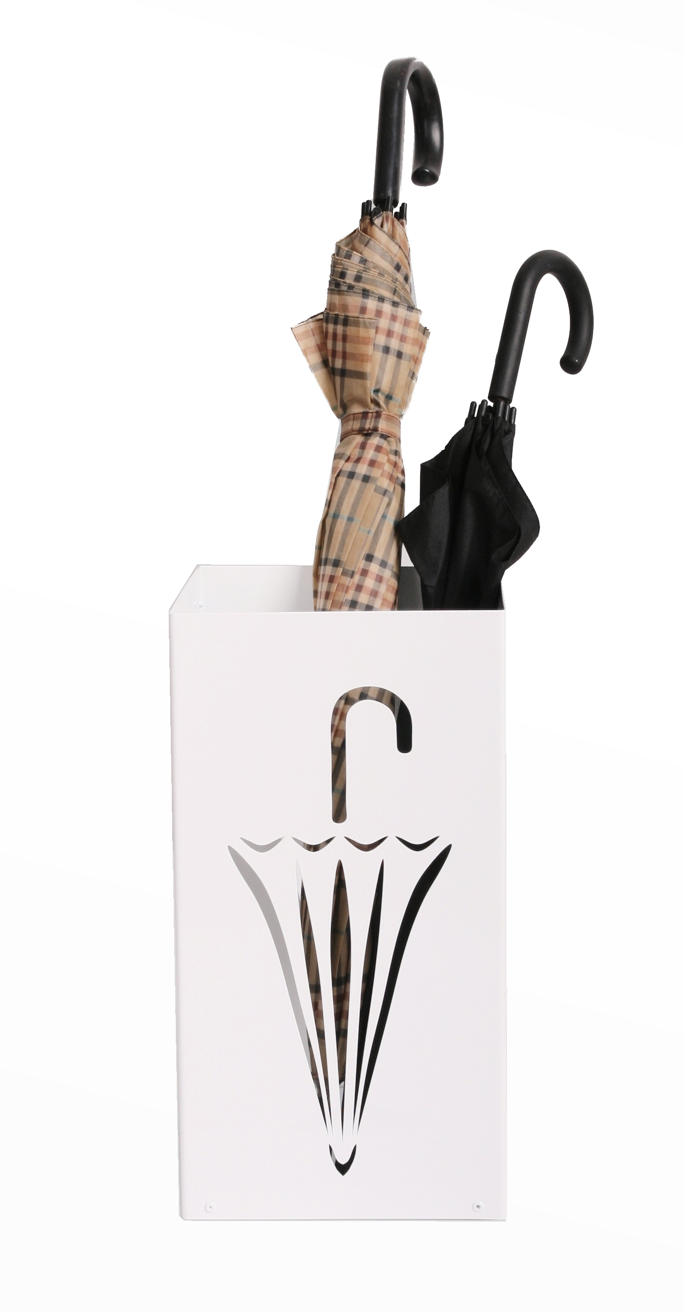 Schirmständer Design Umbrella closed 23x23cm weiß SZAGATO Made in Germany moderner Regenschirmständer groß Schirmhalter Regenschirmhalter