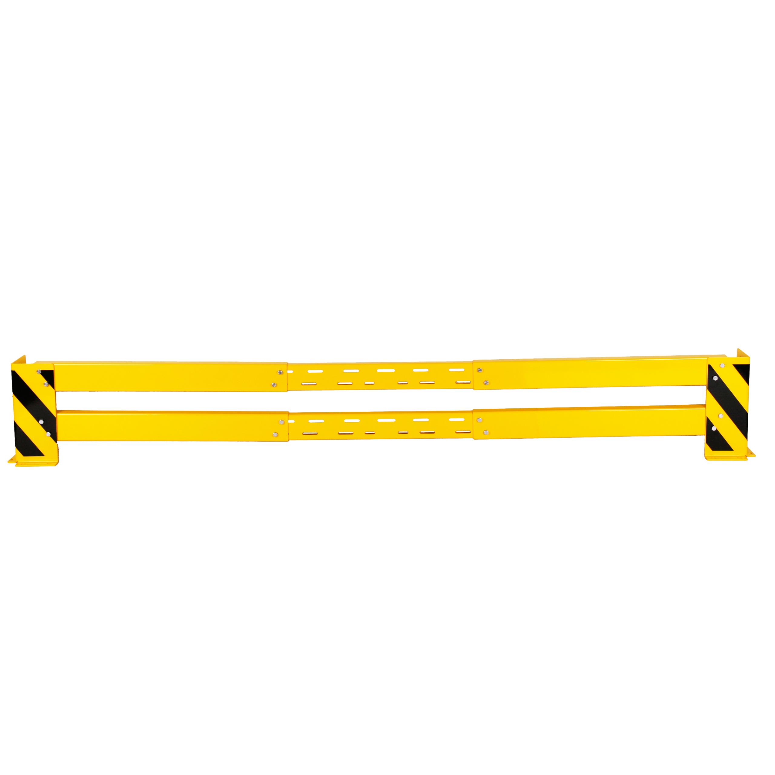 Rammschutz Planke SET (3 Stück) 203-300cm +6 Rammschutze +24 Dübel SZAGATO Rammschutz Balken Regal Anfahrschutz Regale Rammschutzbügel Rammschutzecke