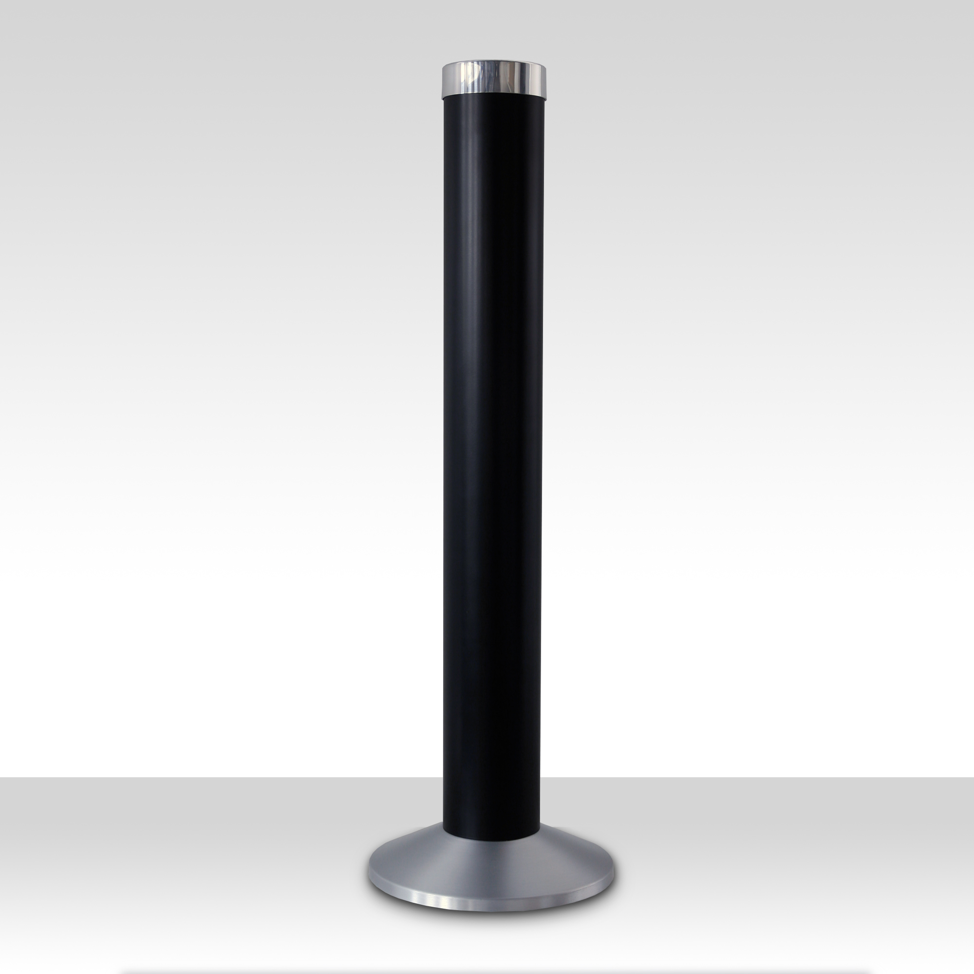 Aschenbecher Säule 81x25cm ALU schwarz SZAGATO Made in Germany Aschenbecher groß Stand-Aschenbecher außen großer Aschenbecher stehend für draußen