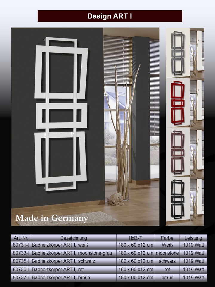 BADHEIZKÖRPER Design ART I 180x60cm 1019 Watt antharzit moonstone SZAGATO Designheizkörper Handtuchheizkörper mit Mittelanschluss Handtuchwärmer BADHEIZKÖRPER Design ART I 180x60cm 1019 Watt antharzit moonstone SZAGATO Designheizkörper Handtuchheizkörper mit Mittelanschluss Handtuchwärmer