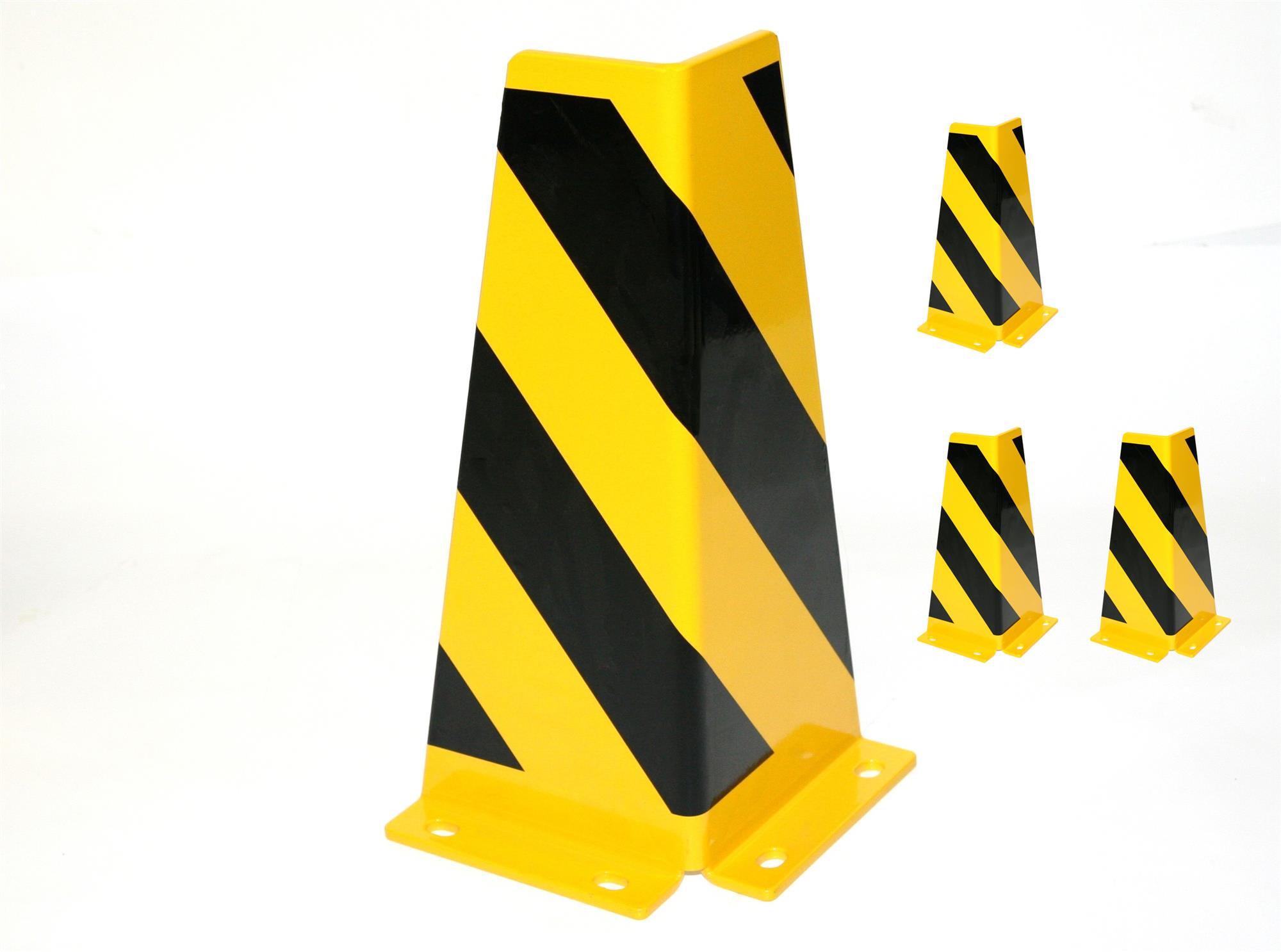 Rammschutz SET (4 Stück) 400x165x165x6 mm konisch SZAGATO Regal Anfahrschutz Regale Rammschutzbügel Anfahrschutzecke Rammschutzecke Anfahrschutze