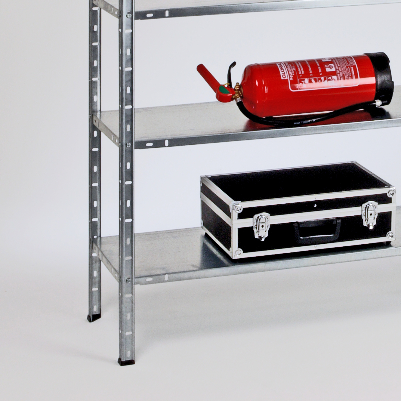 Schraubregal Grundregal 200x80x35cm 6 Böden 60kg verzinkt Marke SZAGATO Metallregal Kellerregal Lagerregal Regal Fachbodenregal