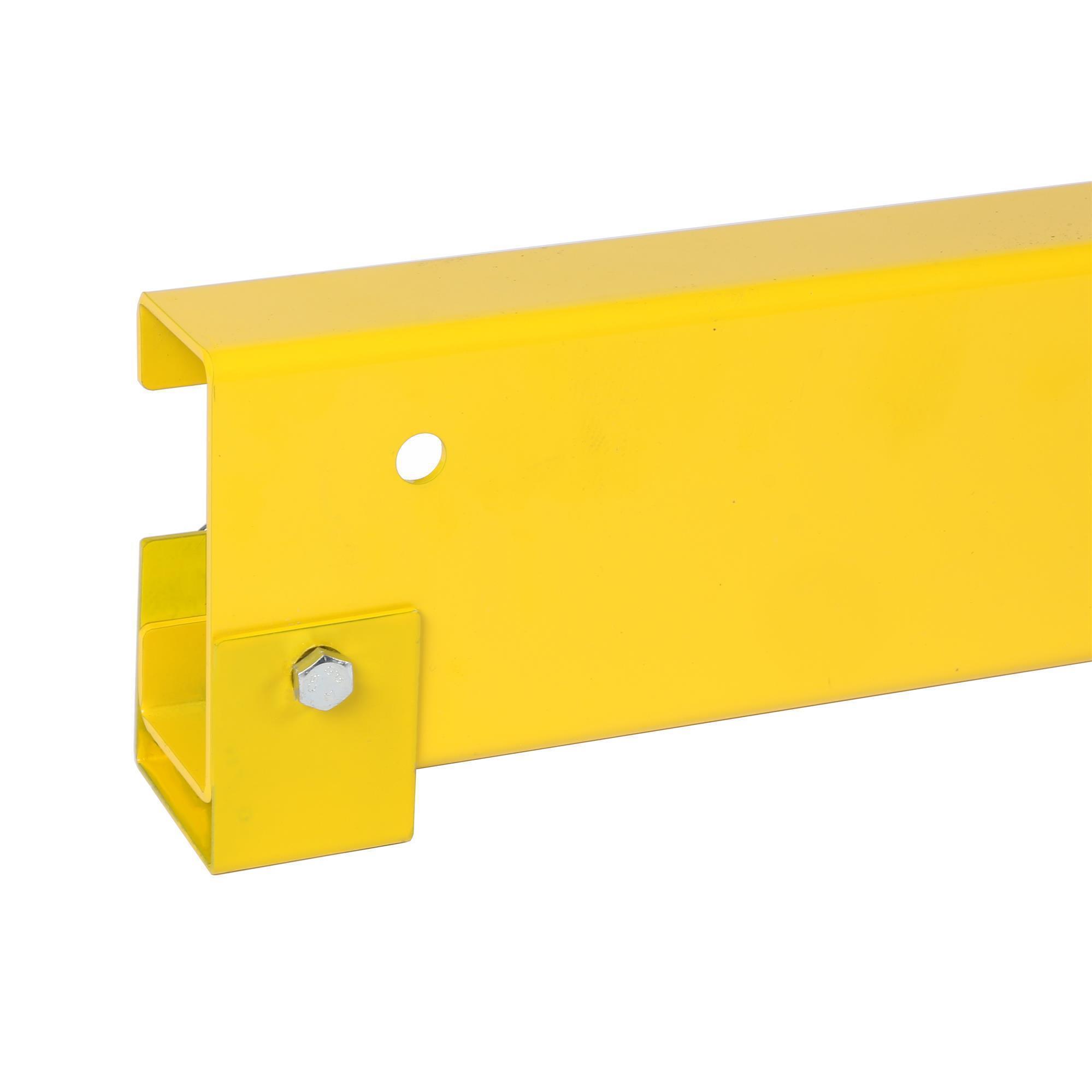 Rammschutzbalken SET = 6 Stück 100-115cm +12 Rammschutze +48Dübel SZAGATO Rammschutz Balken Regal Anfahrschutz Regale Rammschutzbügel Rammschutzecke #1