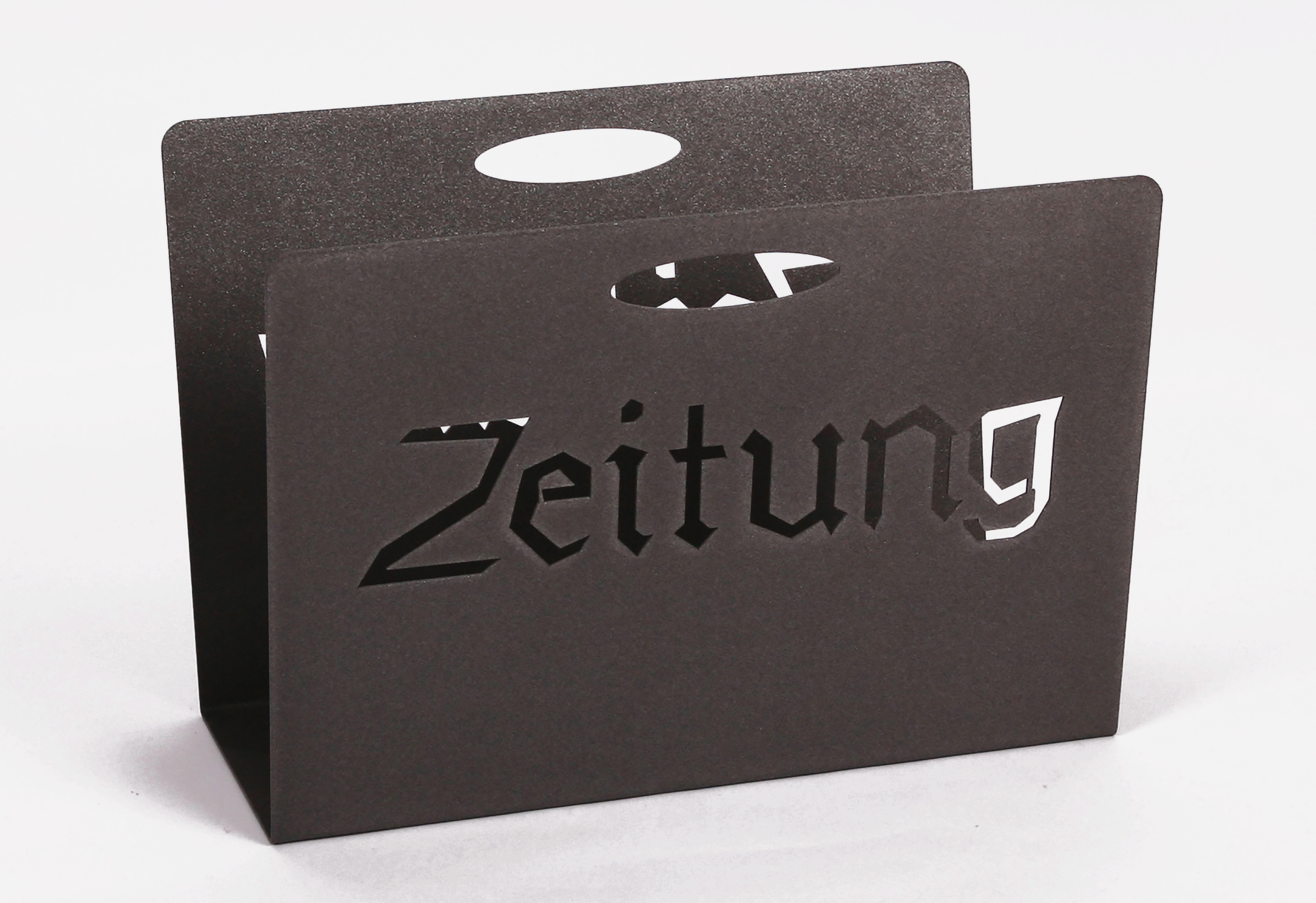 Zeitungsständer Classic 23x32x12cm grau SZAGATO Made in Germany  Zeitschriftenständer Metall Zeitschriftenhalter Zeitungshalter modern