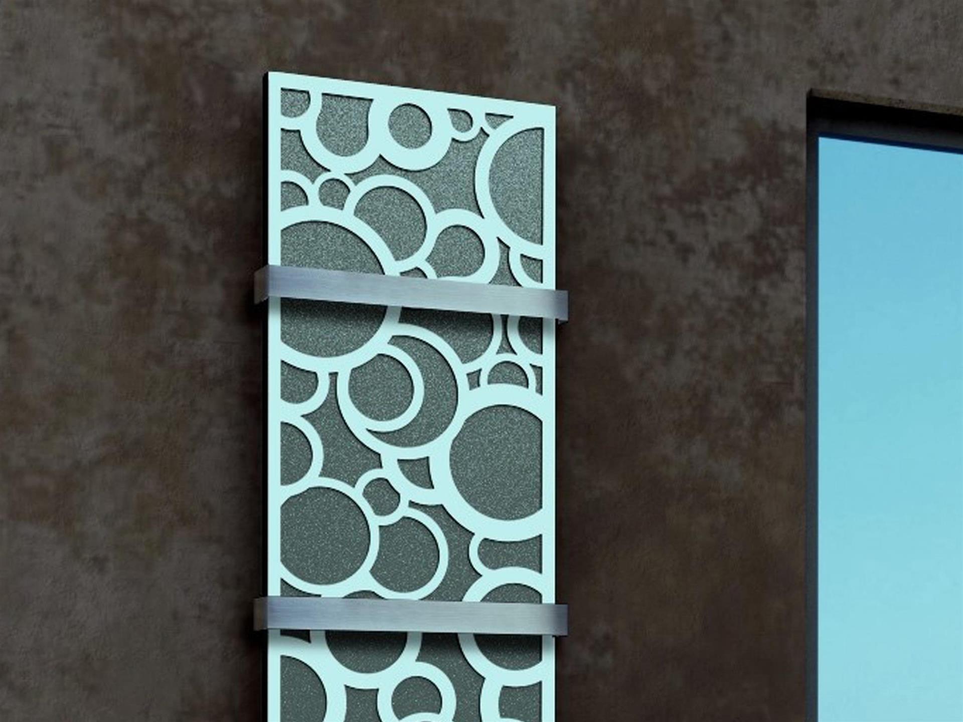 BADHEIZKÖRPER Design Kreta 3 180x47cm 1118Watt anthrazit - moonstone (+2 Halter 50mm) SZAGATO Designheizkörper Handtuchheizkörper mit Mittelanschluss