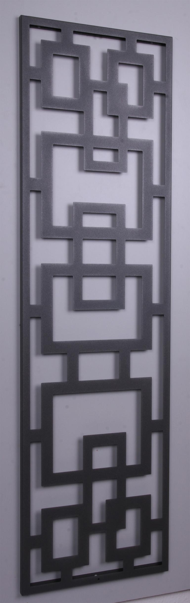 Wandgarderobe Design Rechteck 140x40cm grau SZAGATO Made in Germany Garderobenpaneel Garderobenleiste Garderobenleisten Flurgarderobe Garderobe Flur