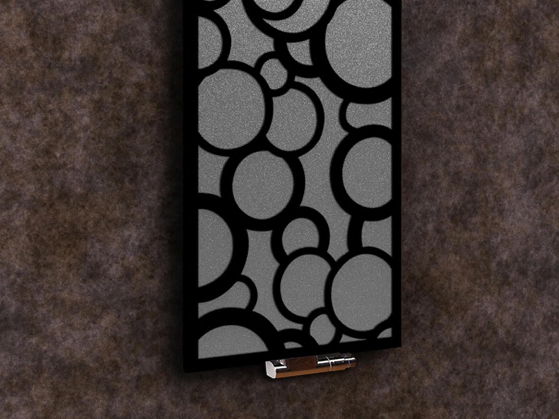 BADHEIZKÖRPER Design Kreta 2 120x47cm 799 Watt anthrazit moonstone schwarz SZAGATO Designheizkörper Handtuchheizkörper Mittelanschluss Handtuchwärmer