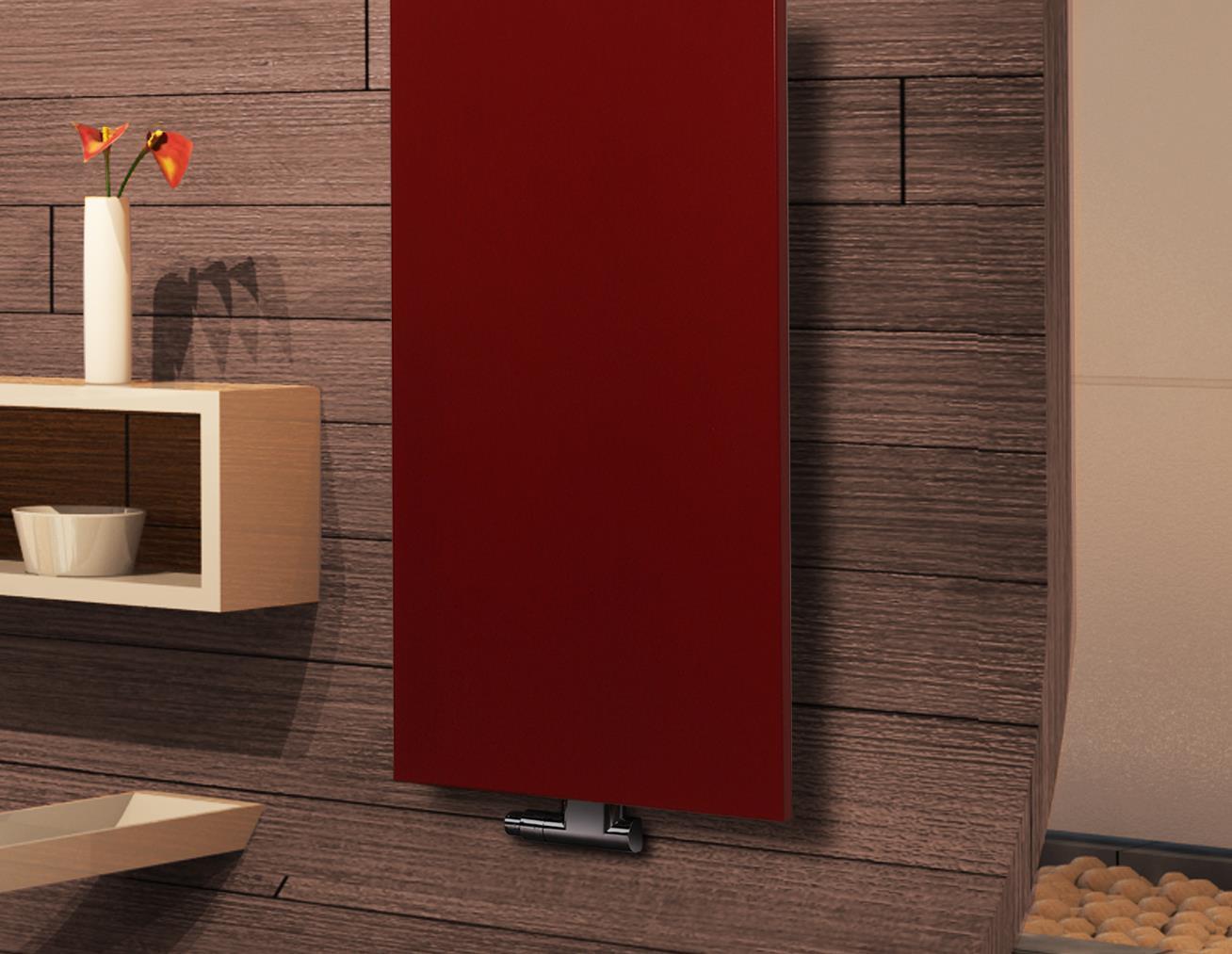 BADHEIZKÖRPER Design Mirror Steel 3 180x47cm 1118 Watt rot SZAGATO Designheizkörper Handtuchheizkörper mit Mittelanschluss Handtuchwärmer