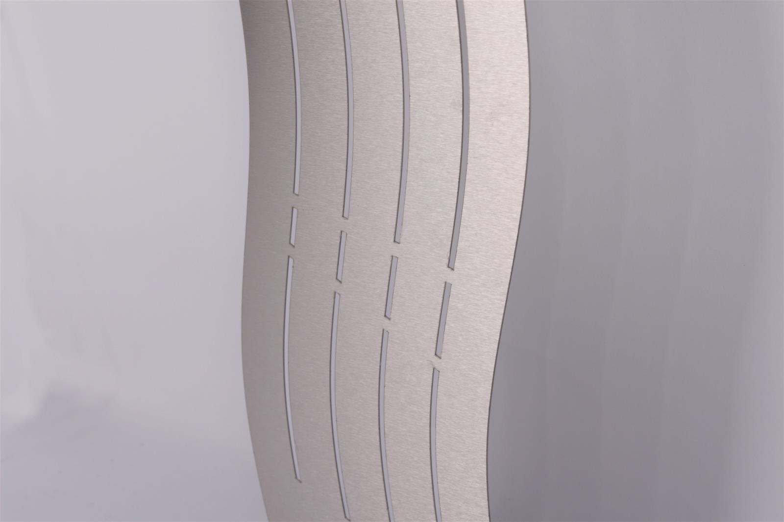 Heizkörperverkleidung Edelstahl 60 x 60cm Design Wave (SET = 2 Stück) SZAGATO Heizungsverkleidung Verkleidung Heizkörper Abdeckung für Heizkörper