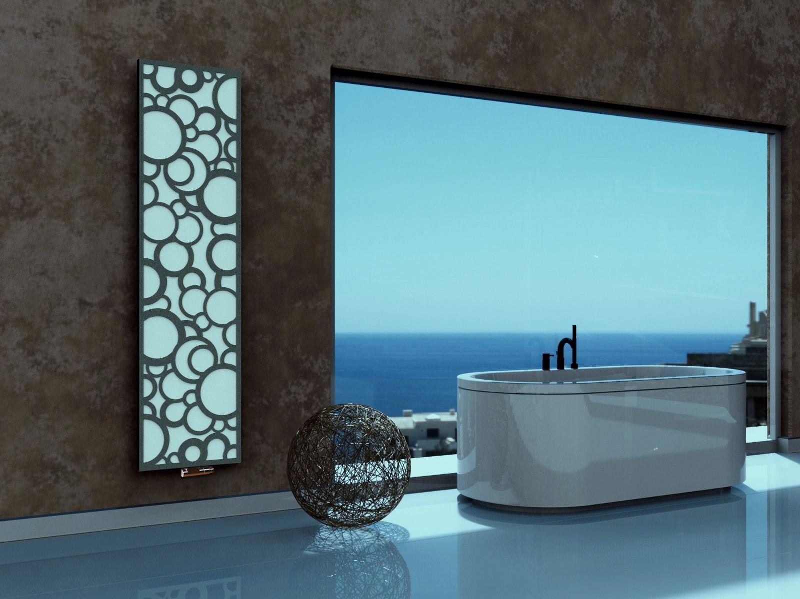 BADHEIZKÖRPER Design Kreta 3 180x47cm 1118 Watt weiß anthrazit moonstone SZAGATO Designheizkörper Handtuchheizkörper Mittelanschluss Handtuchwärmer