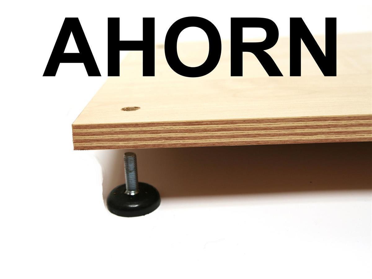 Wohnzimmerregal Bücherregal SZAGATO Eckregal 176x60x60cm Ahorn 6 Böden Made in Germany Ordnerregal Bücherregal Büroregal Holzregal Lagerregal