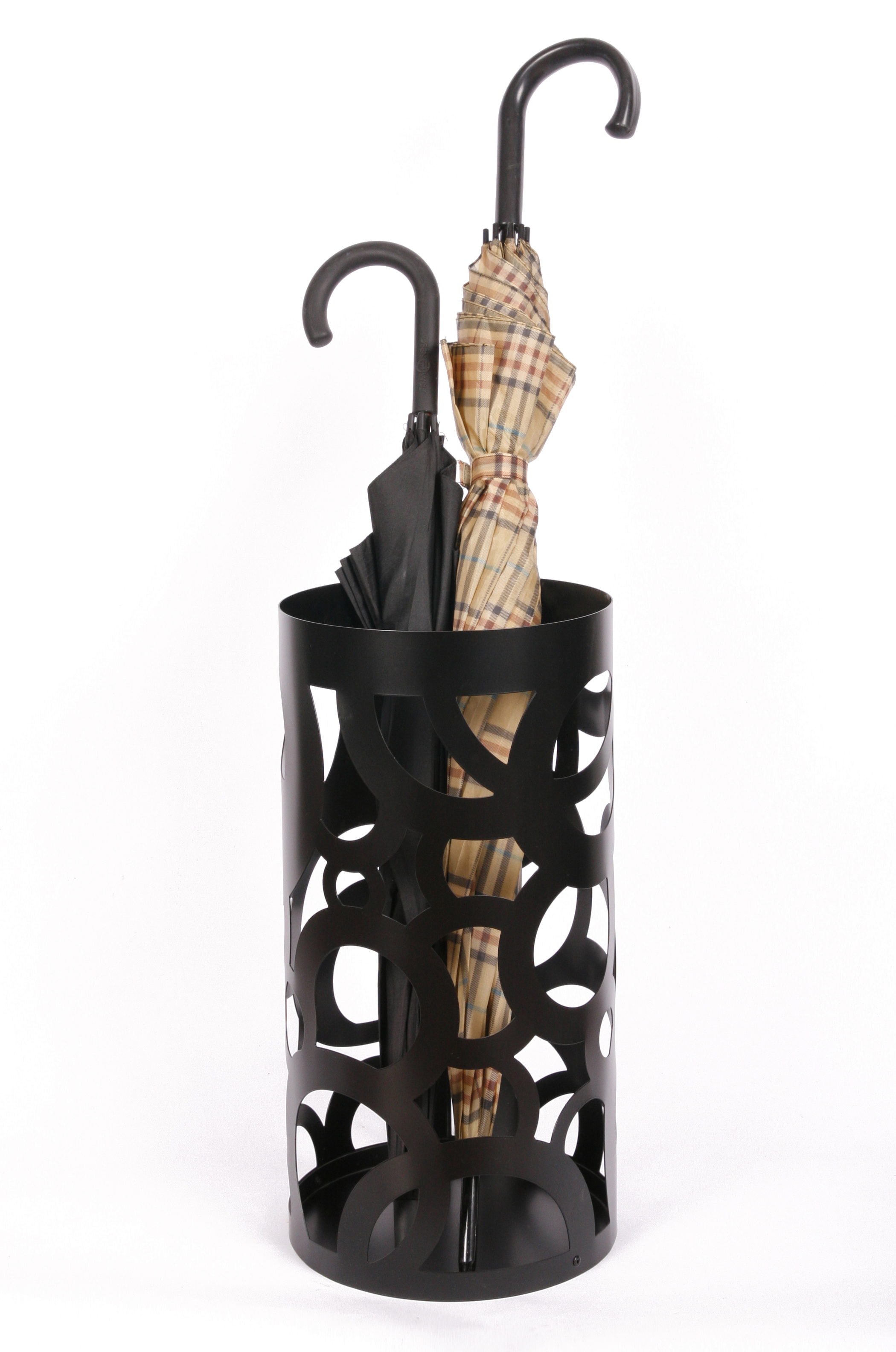 Schirmständer Design Circle 49xØ23cm schwarz SZAGATO Made in Germany moderner Regenschirmständer groß Schirmhalter Regenschirmhalter Design