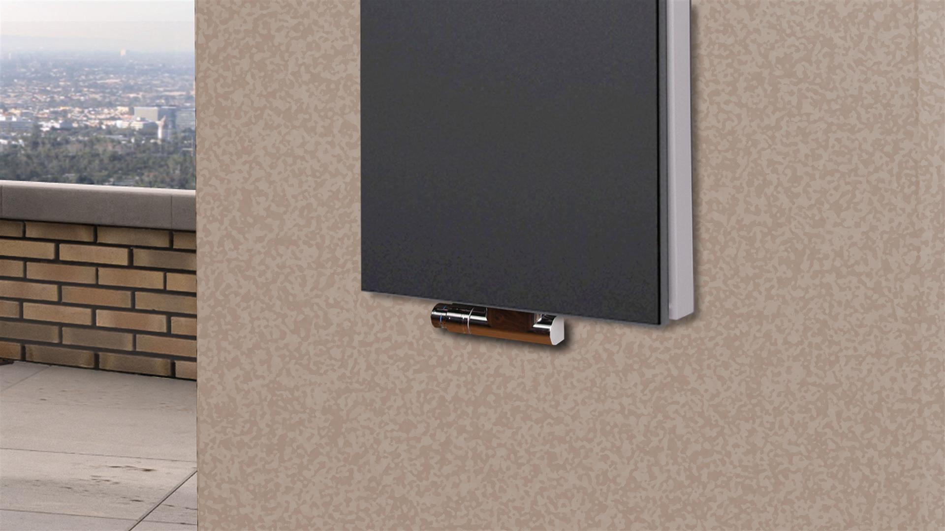 BADHEIZKÖRPER Design Mirror Steel 5 120x47cm 1458 Watt anthrazit (+1 Halter 50mm) SZAGATO Designheizkörper Handtuchheizkörper mit Mittelanschluss