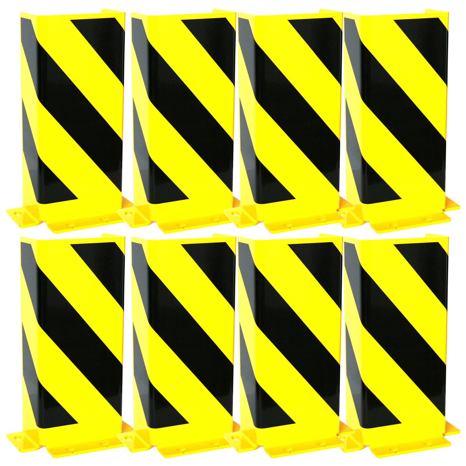 Rammschutz SET (8 Stück) 400x165x165x4 mm gerade  SZAGATO Regal Anfahrschutz  Rammschutzbügel  Anfahrschutzecke Rammschutzecke