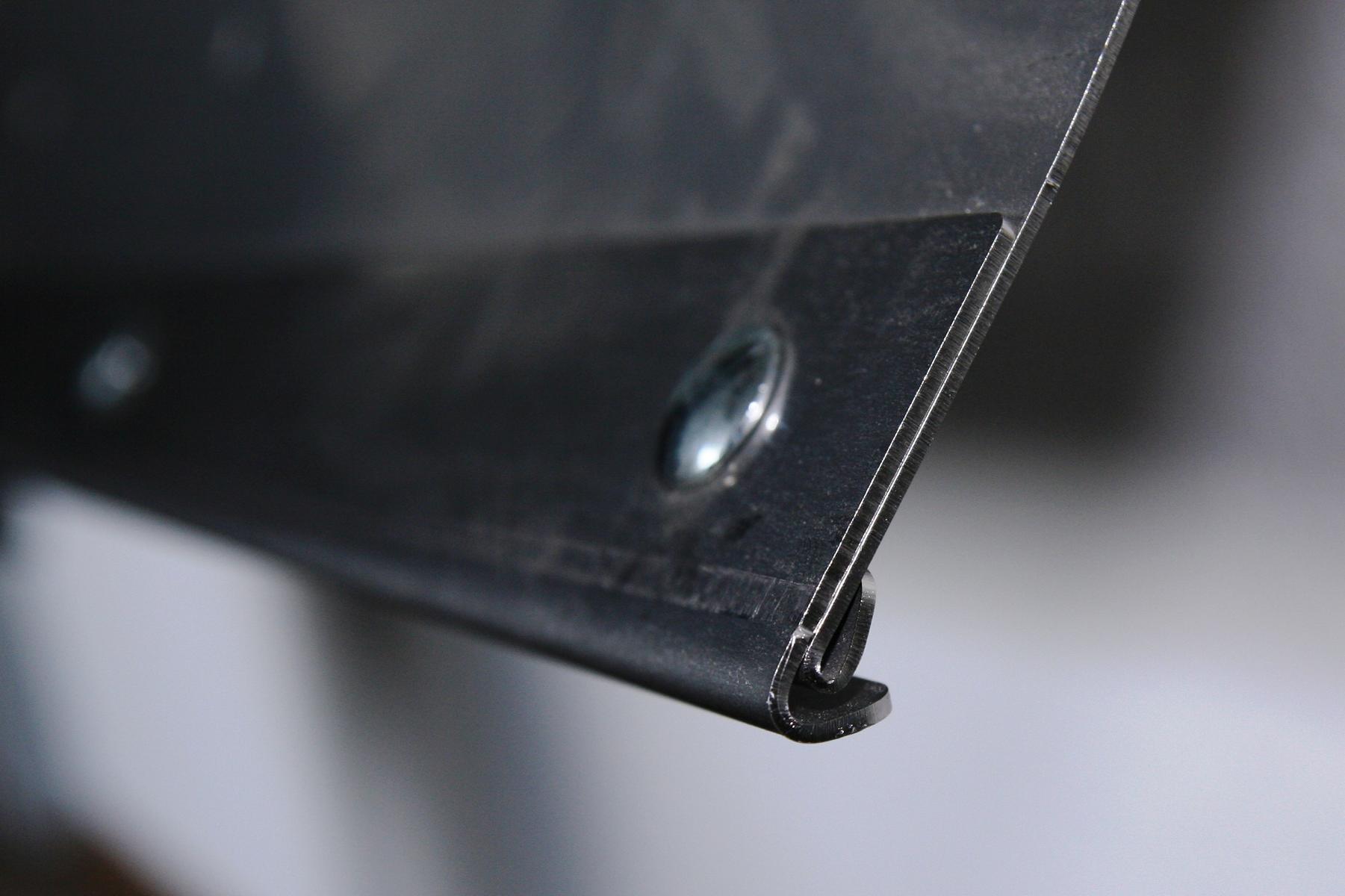 Schneeräumerschürfleiste für Schneefuchs 73x38 Edelstahl SZAGATO Made in Germany Schneeschieber Schürfleiste für Schneeräumer mit Rädern Schneefuchs