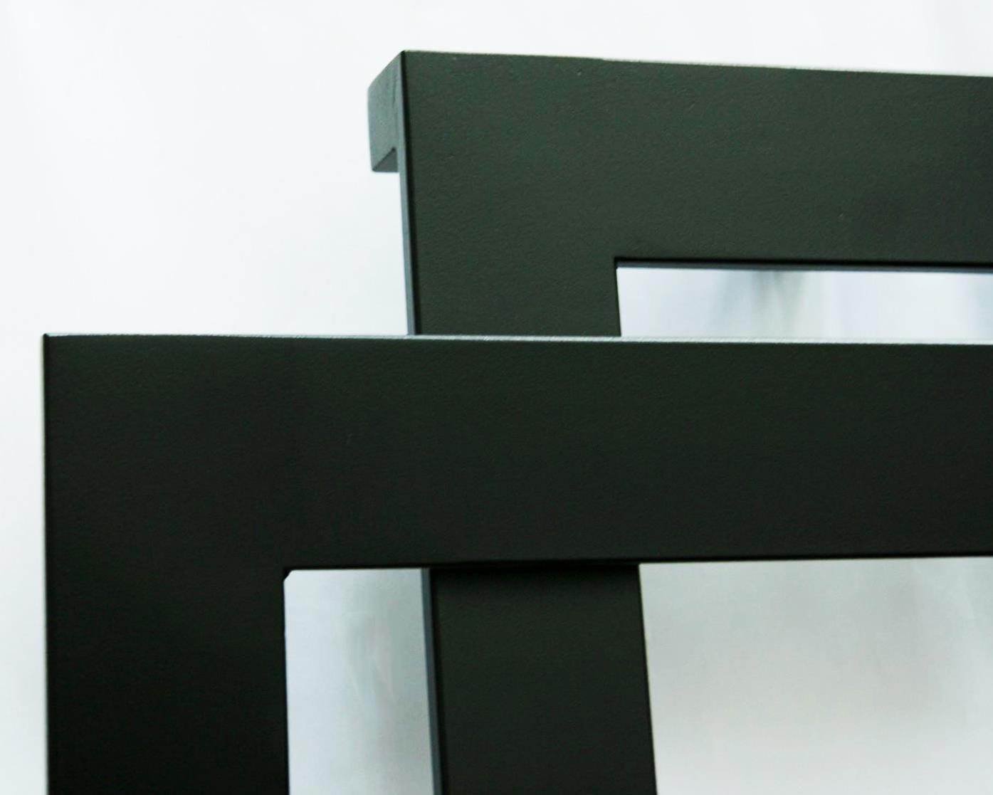 BADHEIZKÖRPER Design ART II (breite Version) 180x60cm 1019Watt schwarz SZAGATO Designheizkörper Handtuchheizkörper mit Mittelanschluss Handtuchwärmer